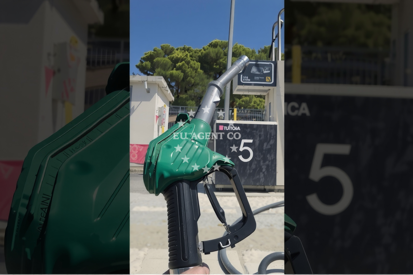 Approach and location view of Lukoil fuel station in Fuel station in Šibenik, Central Dalmatia, Croatia photo 3