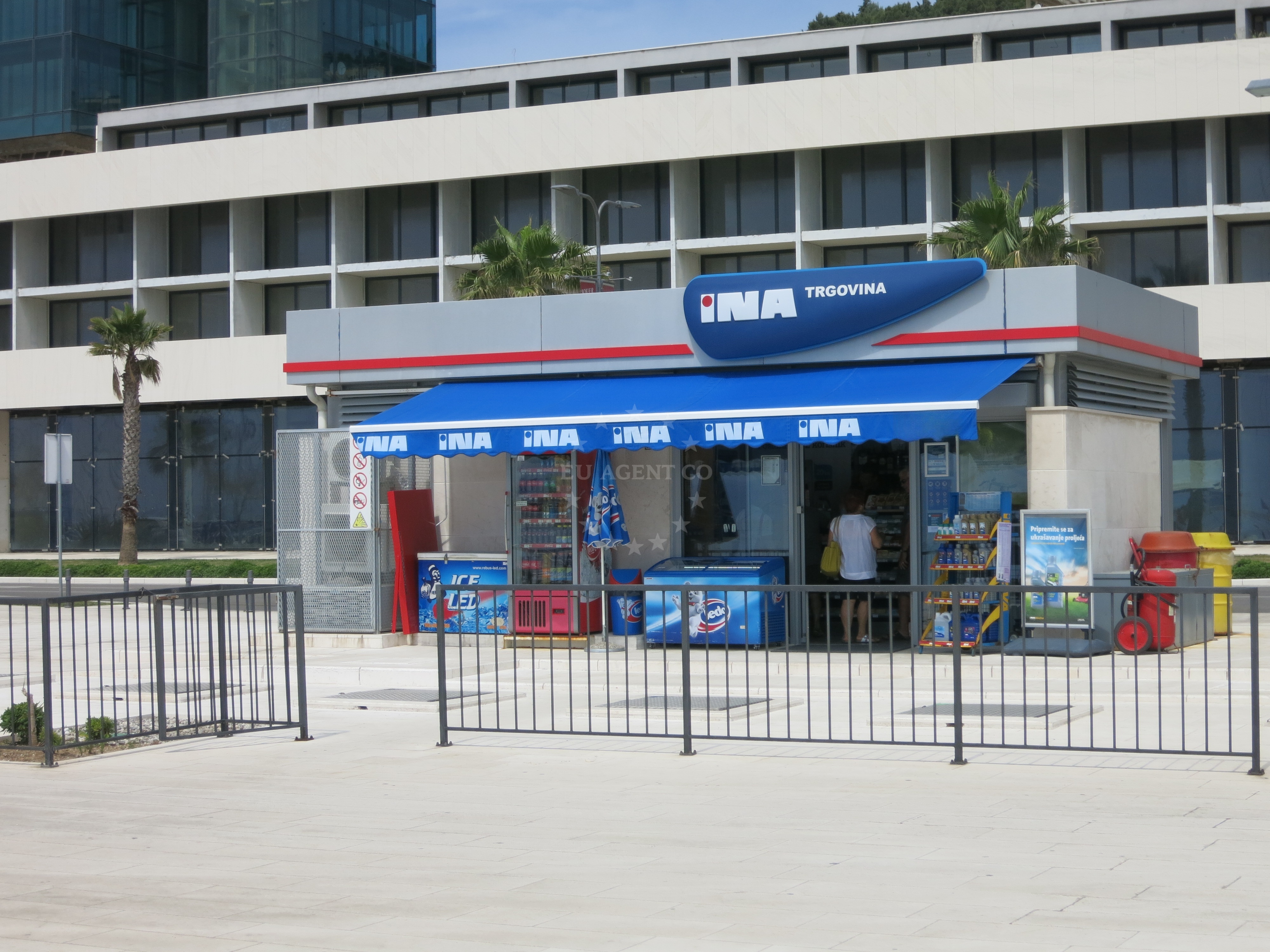 Marina Kaštela and Ina Fuel Station location in Split