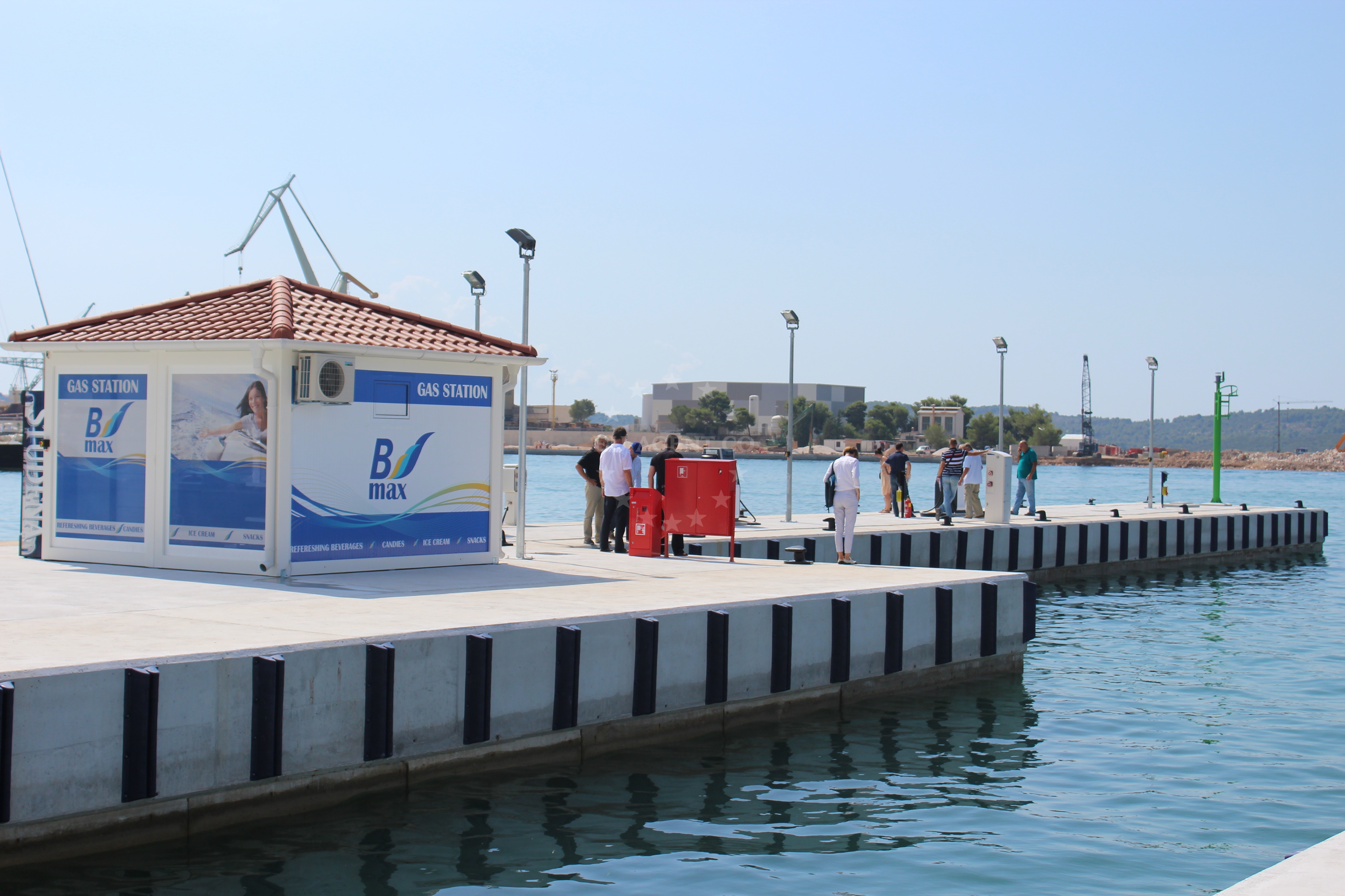 B-Max Fuel Station in Trogir, Croatia with mooring facilities