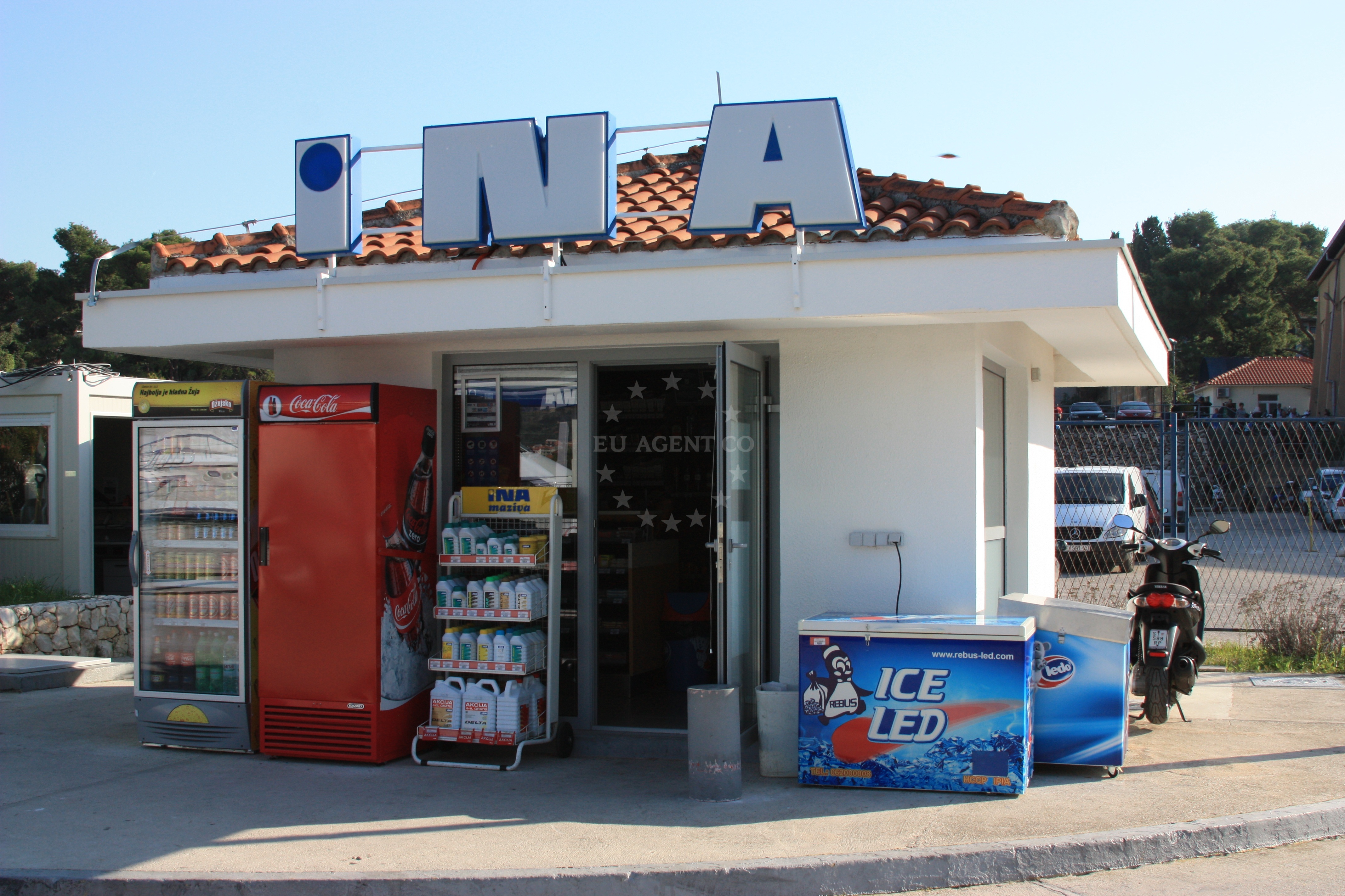 Fuel pumps at Ina station, Central Dalmatia