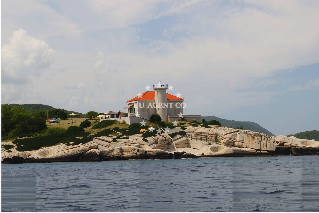 Fuel station Ina location map – Vis island, Central Dalmatia, Croatia
