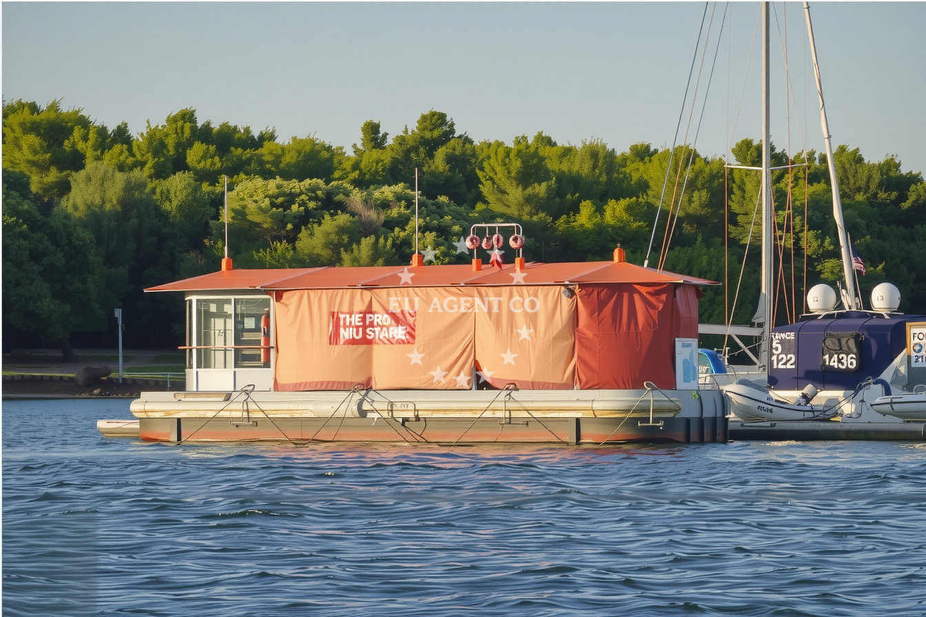 Flash floating fuel station in Krk, Croatia
