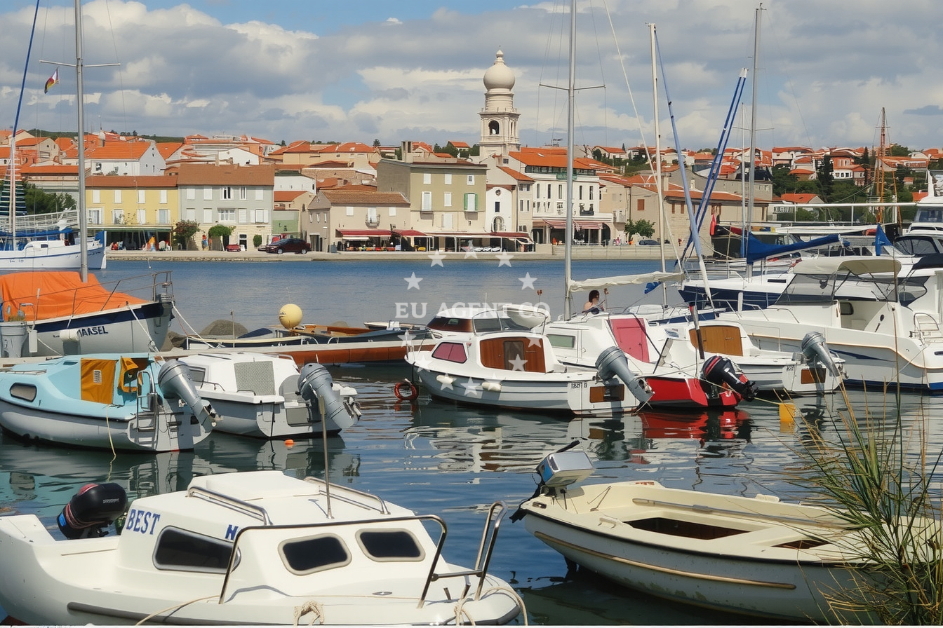 OMV Fuel Station in Omv, Krk, Croatia