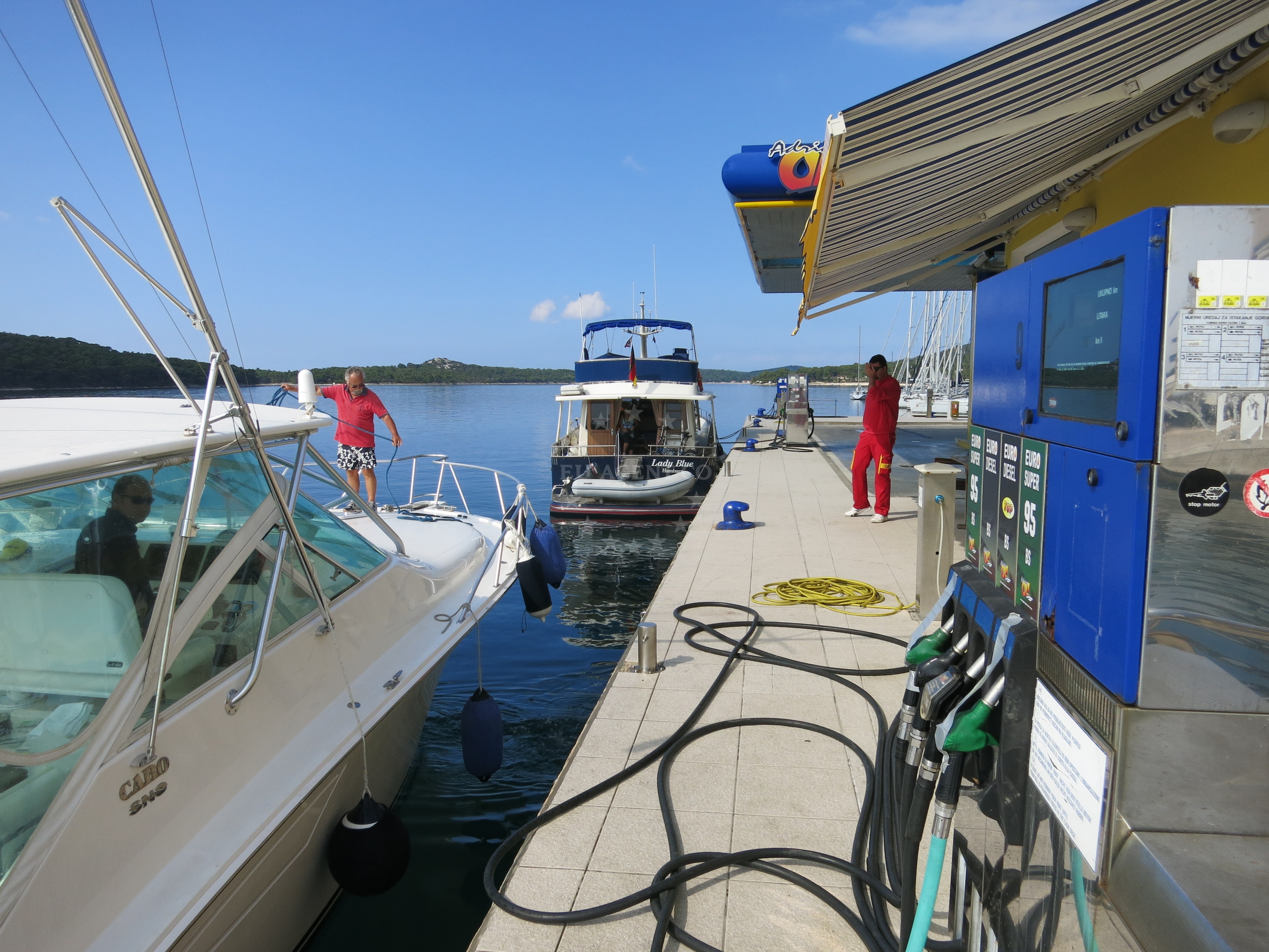 Adria Oil Fuel Station in Mali Losinj, Croatia