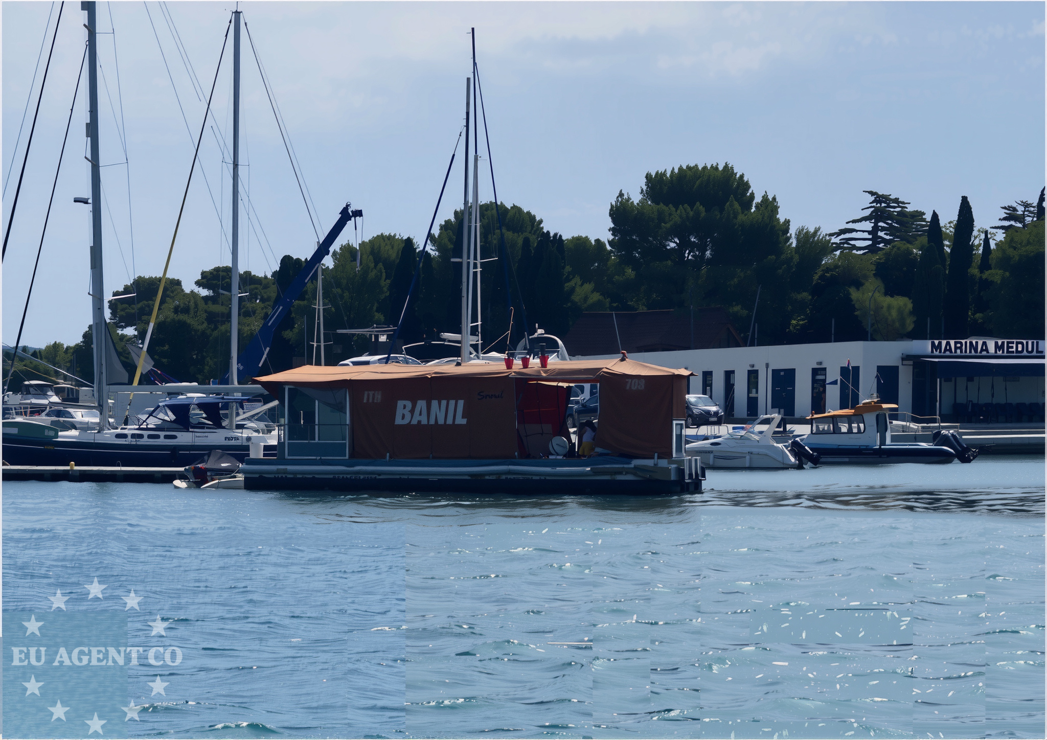 Fuel station in Medulin, Croatia, near Medulin Harbour