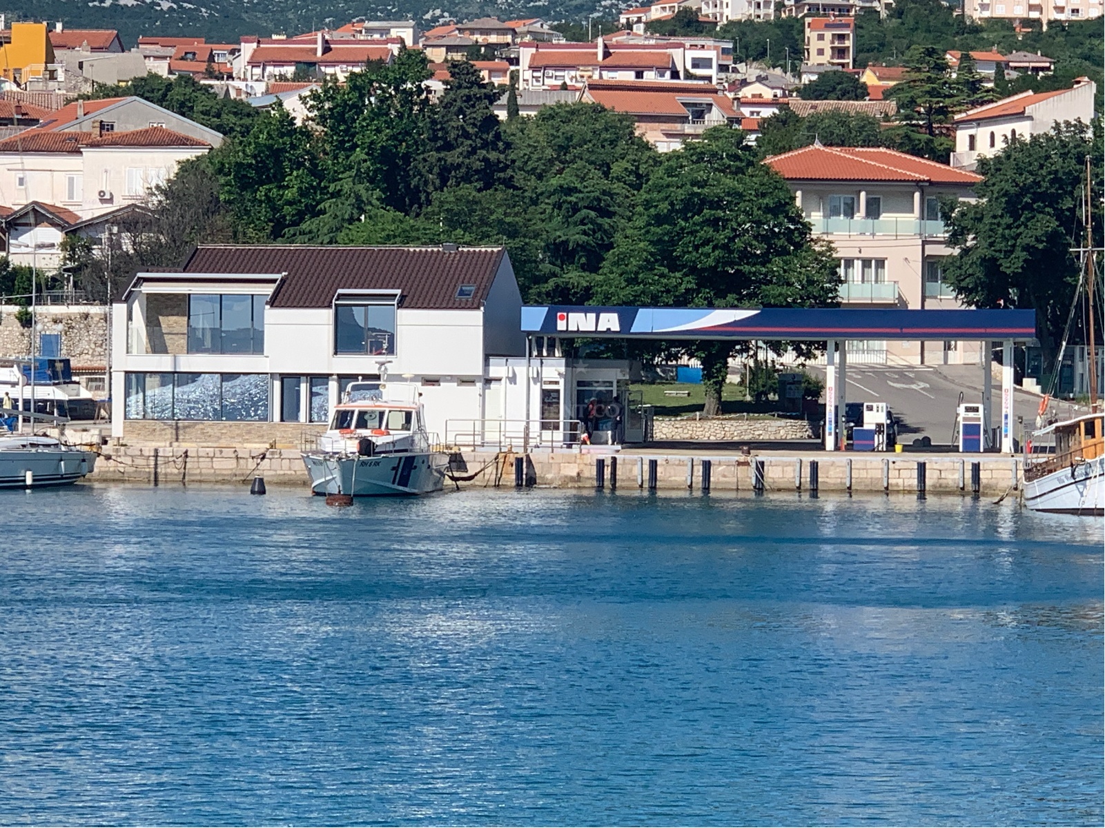 Ina Fuel Station in Novi Vinodolski, Croatia