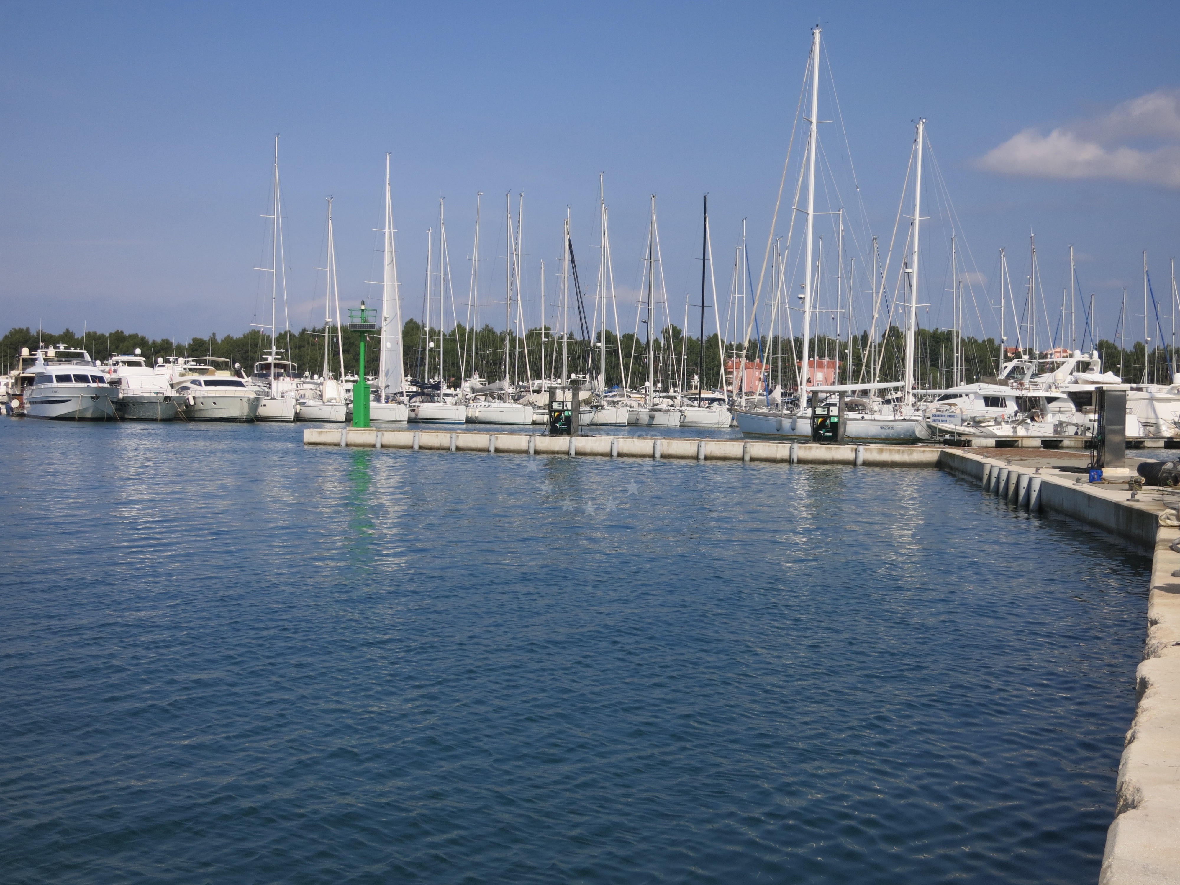 Bell system at Crodux fuel station, Novigrad Istarski, Croatia