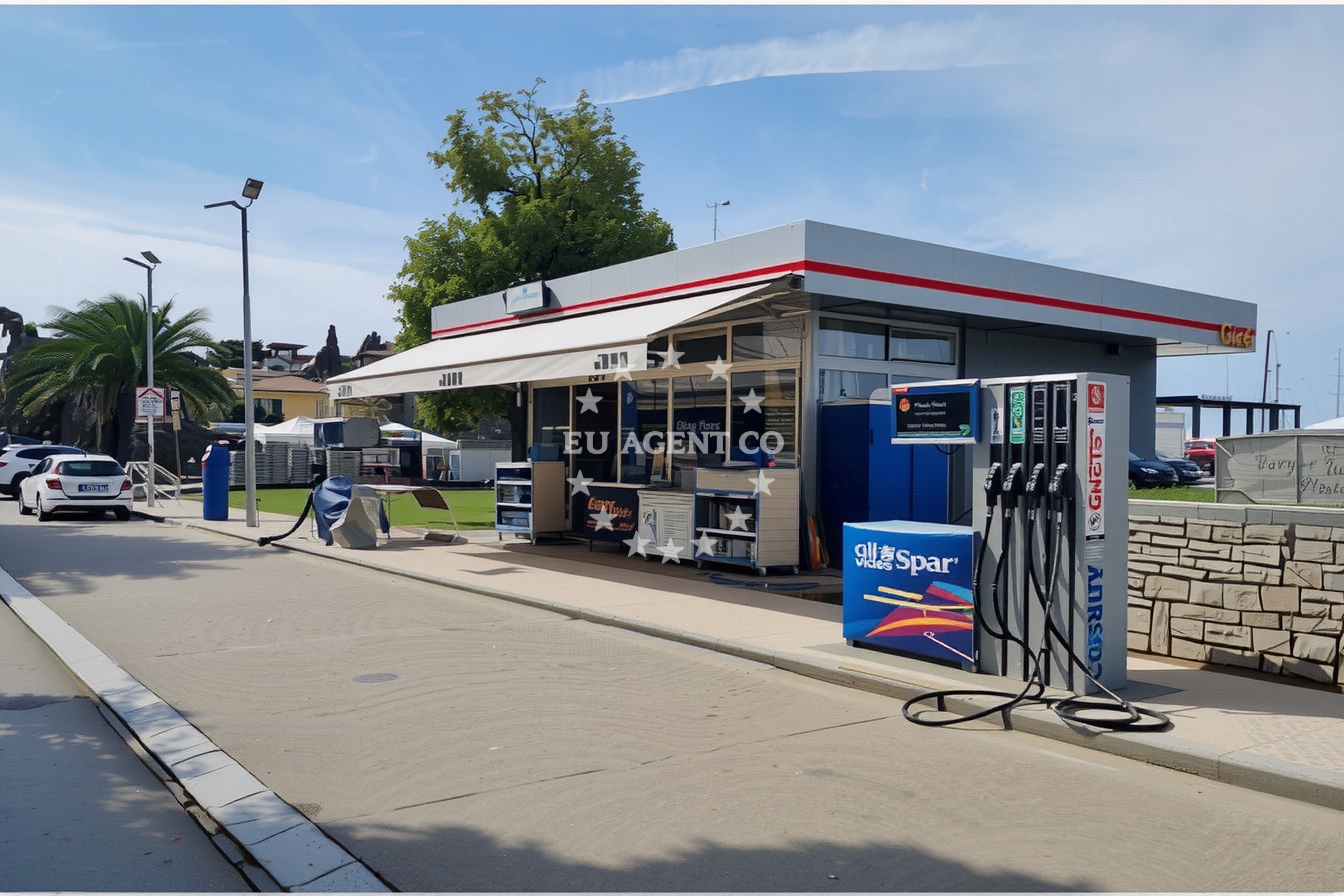 Approach and location view of Ina fuel station in Fuel station in Poreč, Istria and Kvarner, Croatia photo 3