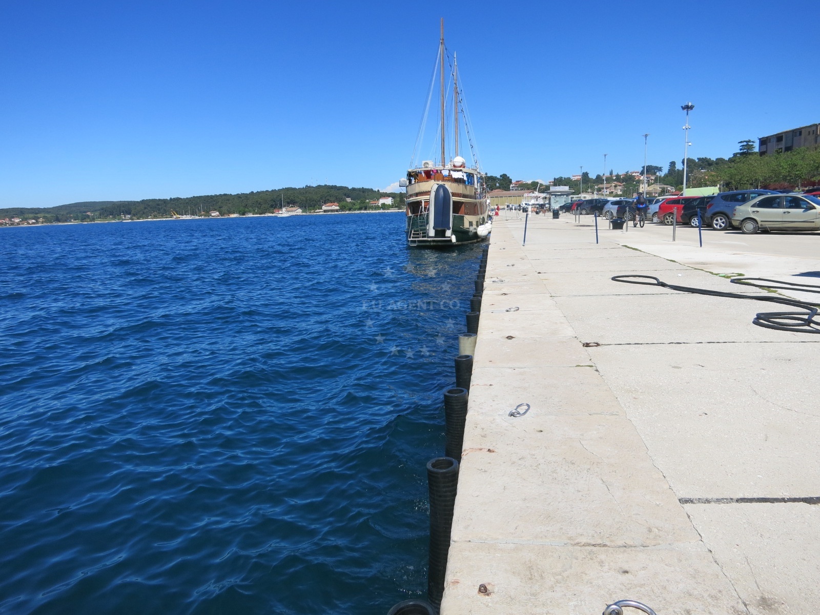 Fuel station location in Rovinj, Croatia with Adriatic Sea view