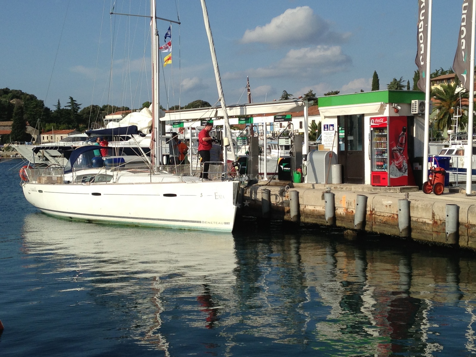 Marina Vrsar viewed from Crodux fuel station location