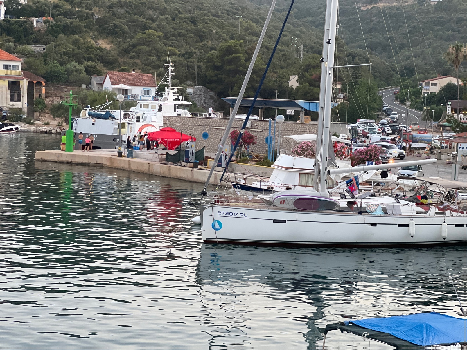 Ina fuel station in Zaglav, Dugi Otok, North Dalmatia