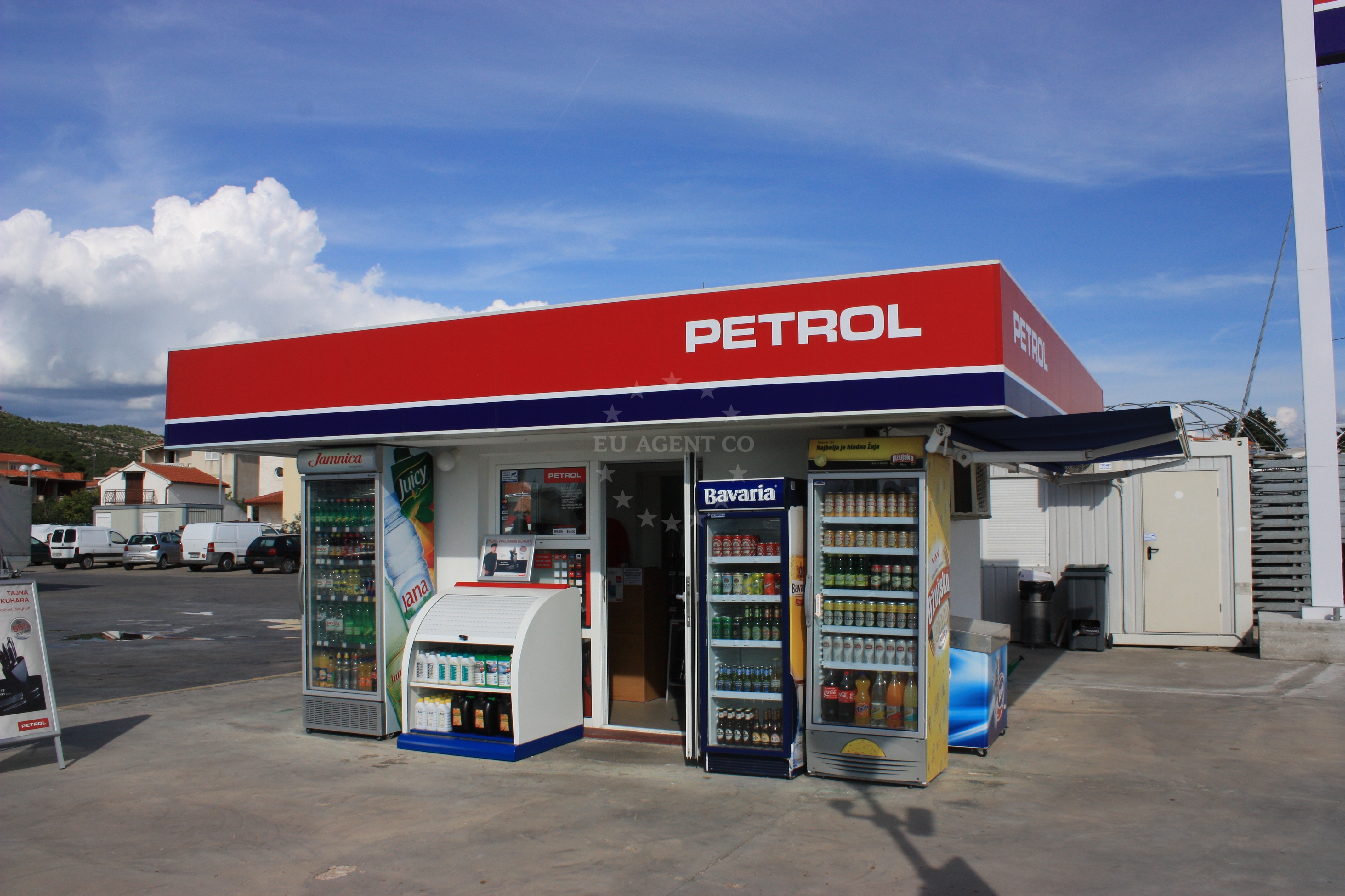 Petrol fuel station in Tribunj, North Dalmatia, Croatia