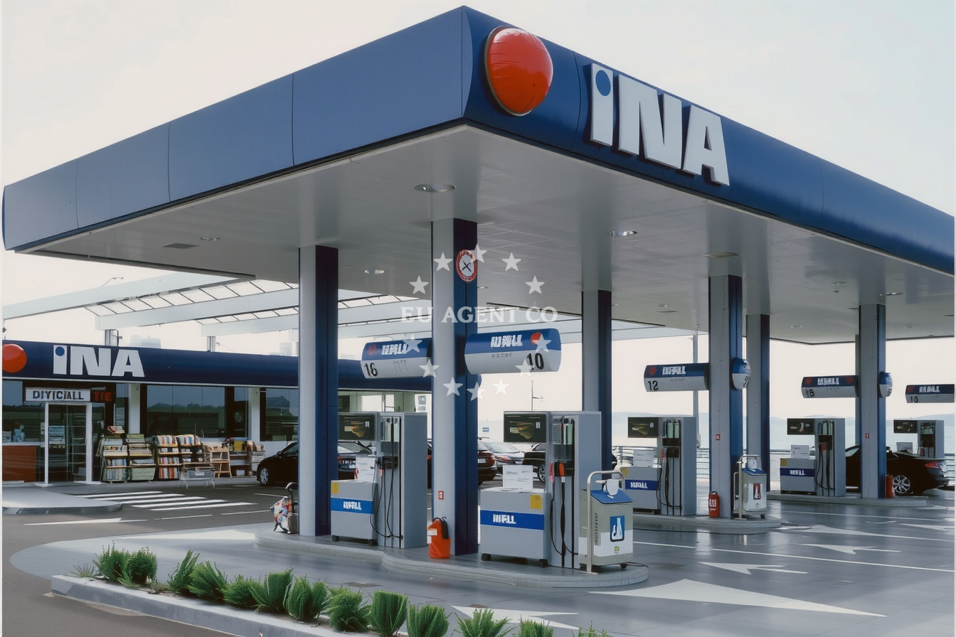 Additional view of Ina fuel station in Fuel station in Preko on the island Ugljan, North Dalmatia, Croatia photo 4
