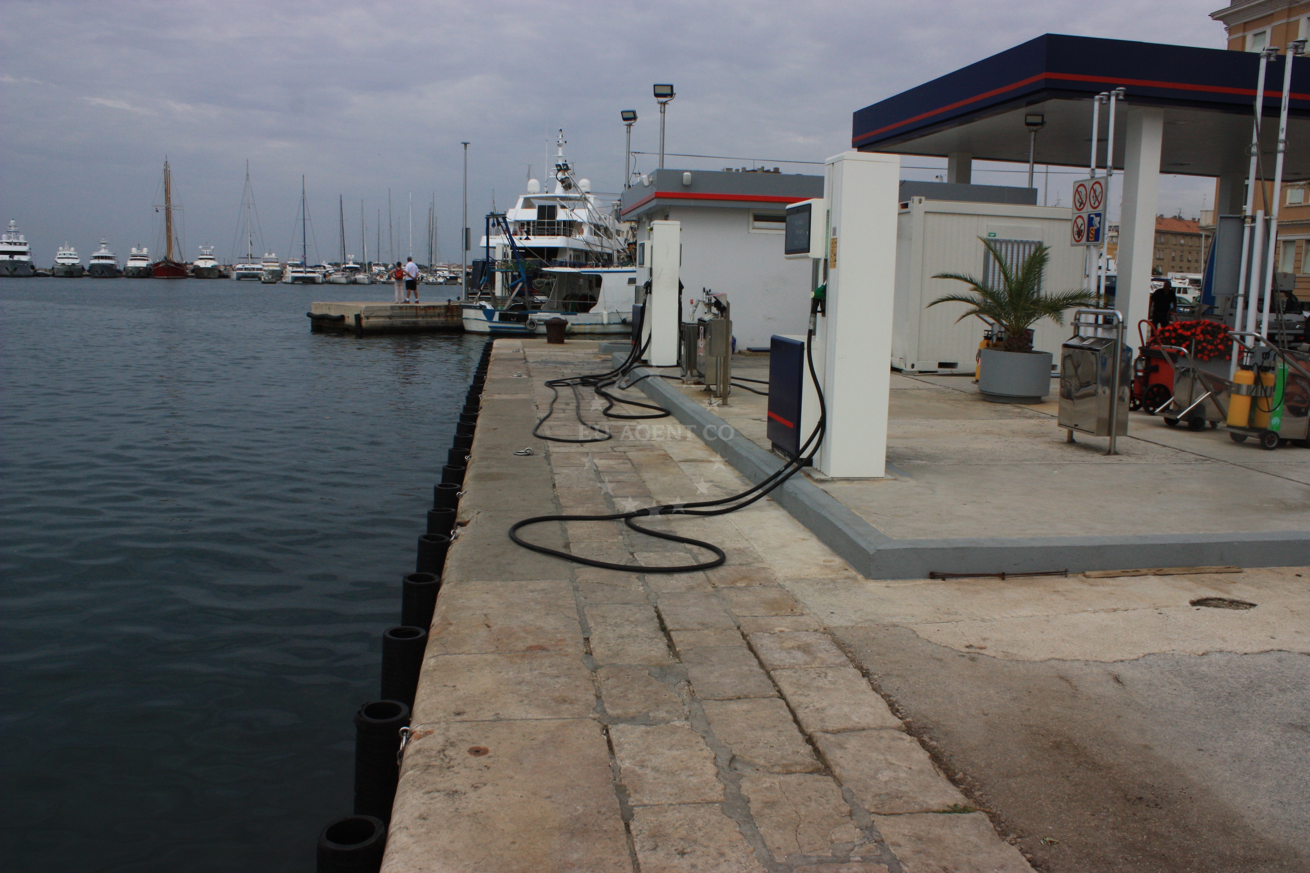 Ina Fuel Station in Zadar, Croatia