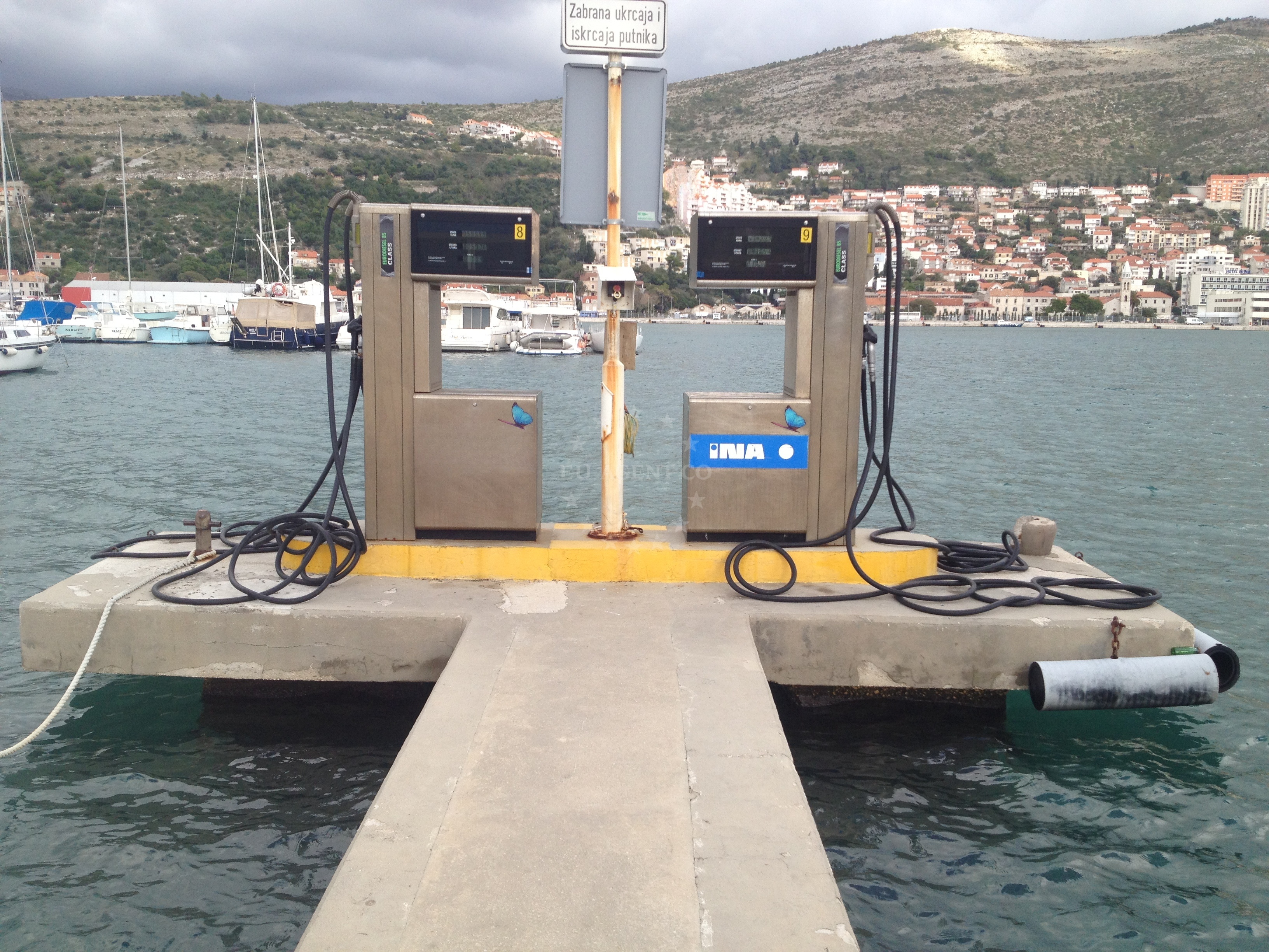 Ina Fuel Station in Dubrovnik, South Dalmatia, Croatia