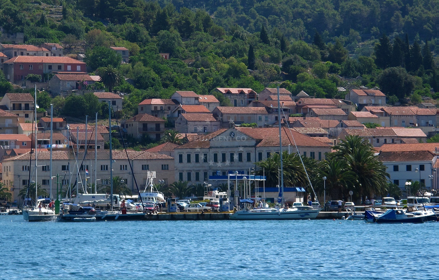 Fuel pump at Ina Station, Vela Luka, Korčula