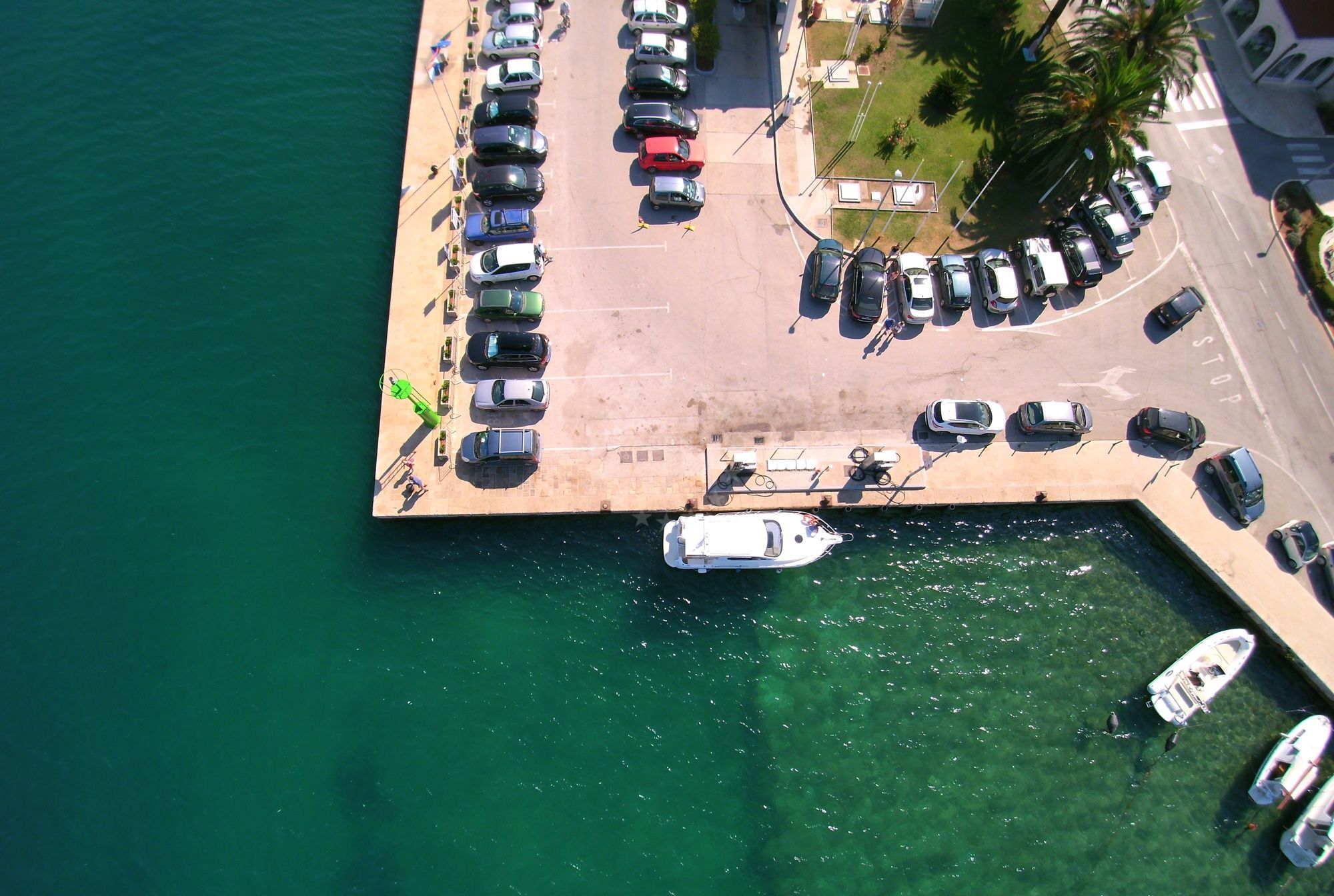 View of Vela Luka Harbor from Ina Fuel Station