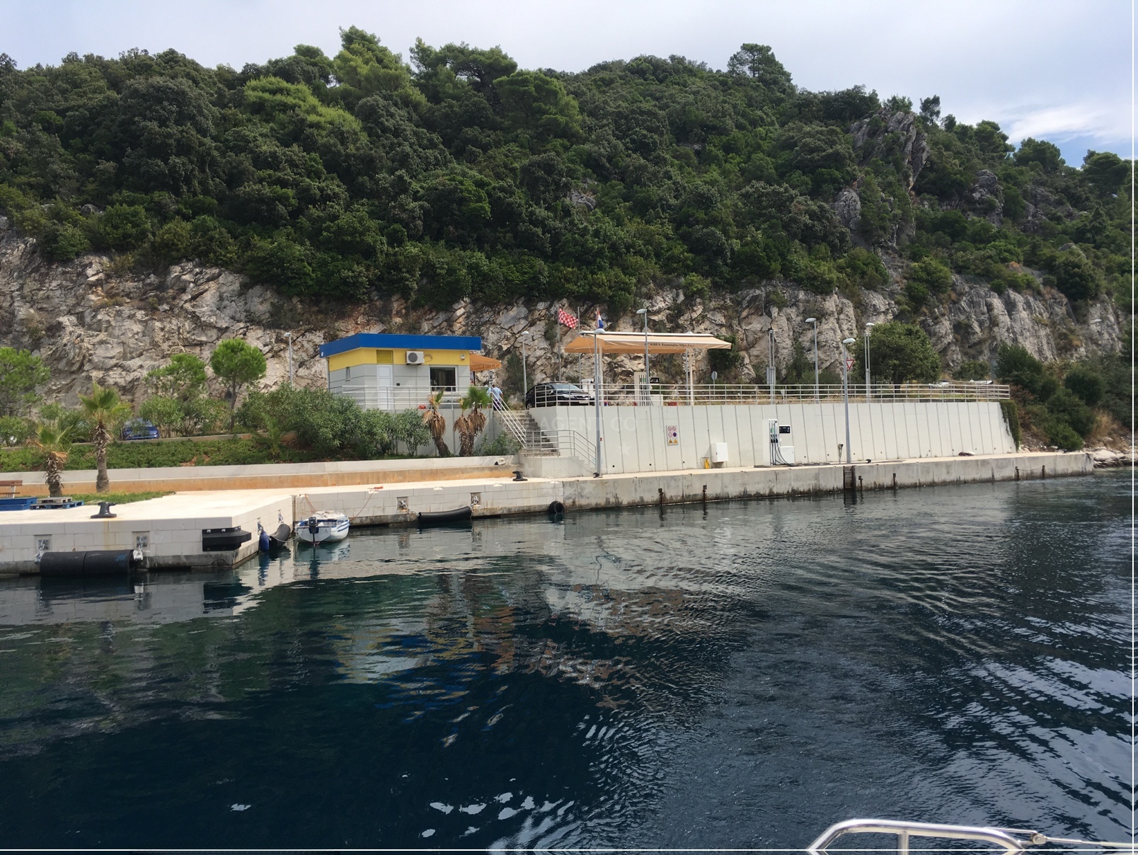 Fuel station in Sobra, Mljet, Croatia