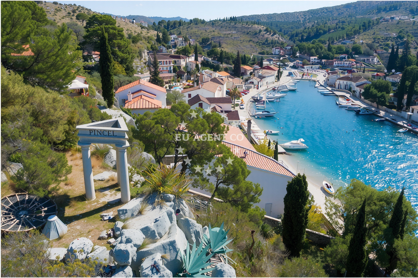 Additional view of Bobovišće harbor in Harbour in Bobovišće on the island Brač, Central Dalmatia, Croatia photo 12
