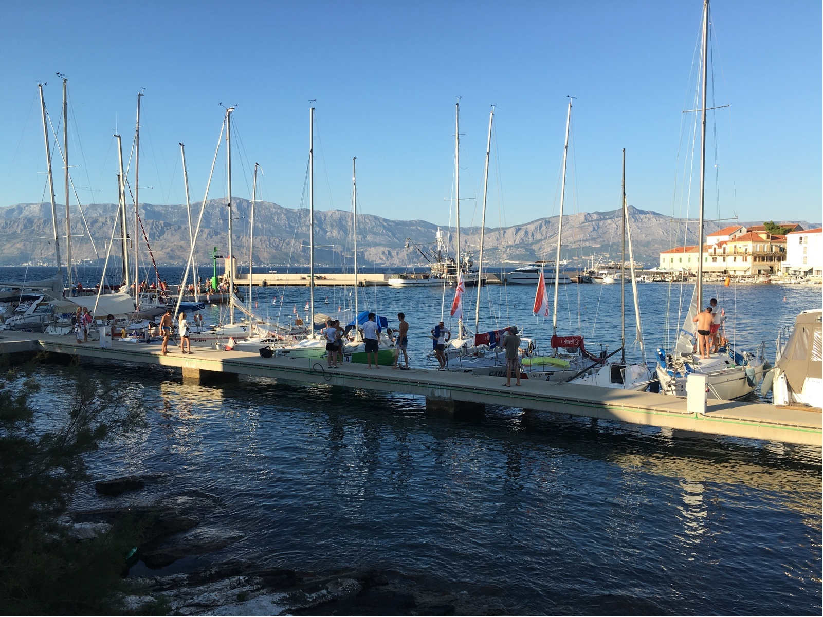 Additional view of Postira harbor in Harbour in Postira on the island Brač, Central Dalmatia, Croatia photo 8