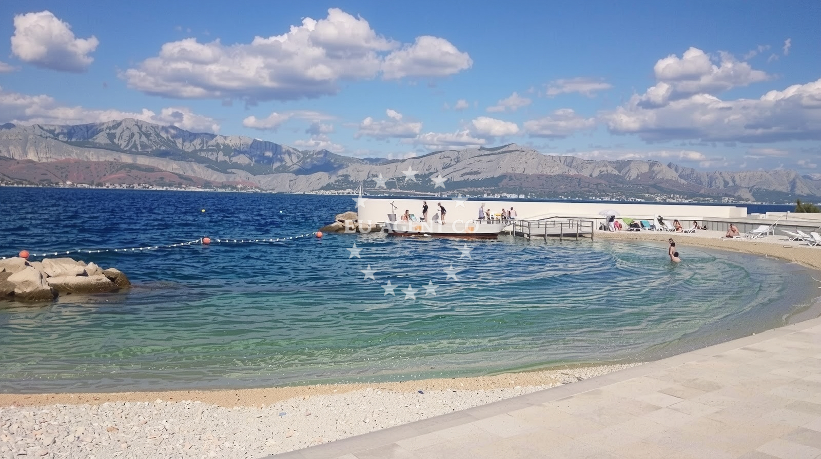 Additional view of Postira harbor in Harbour in Postira on the island Brač, Central Dalmatia, Croatia photo 14