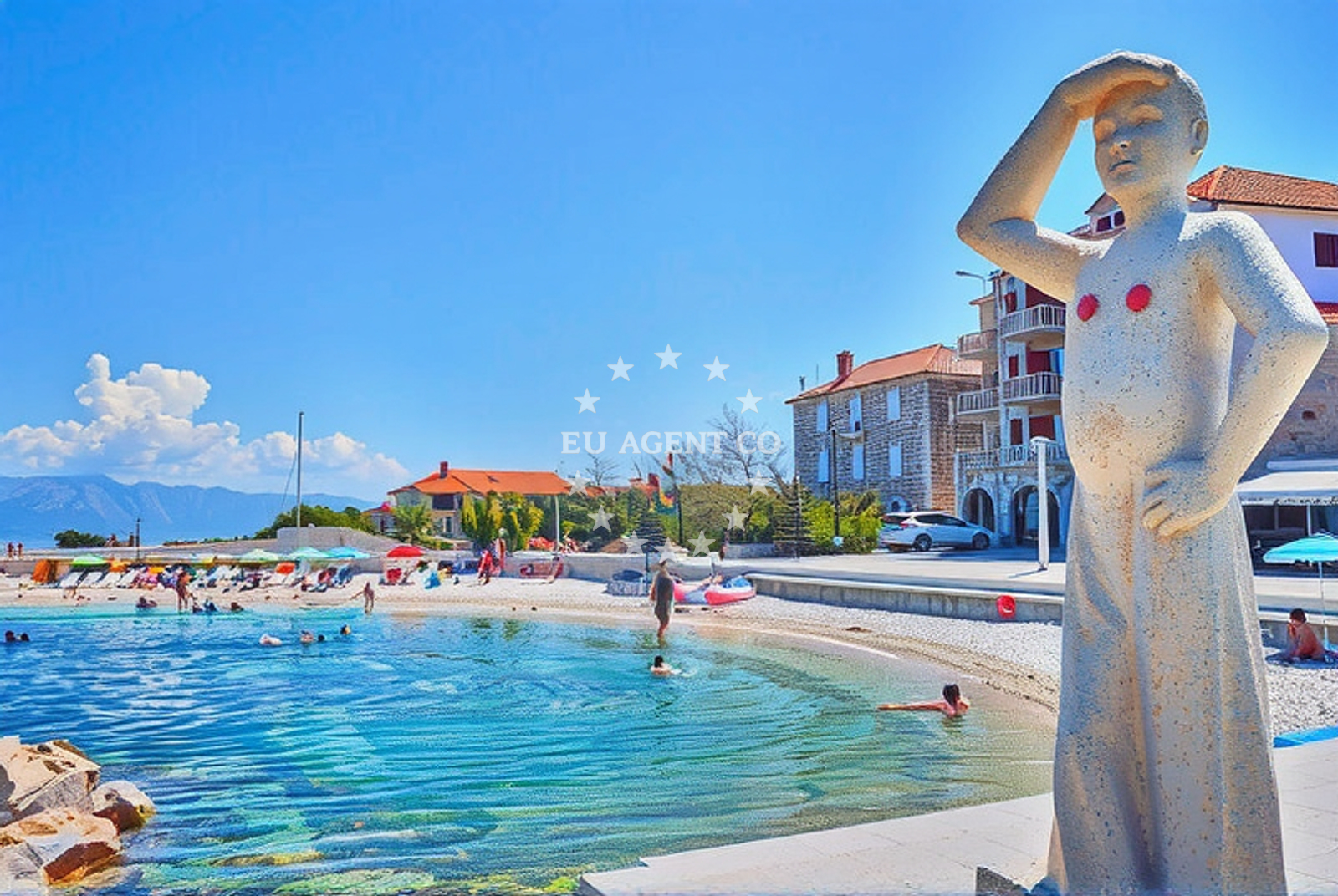 Additional view of Postira harbor in Harbour in Postira on the island Brač, Central Dalmatia, Croatia photo 16