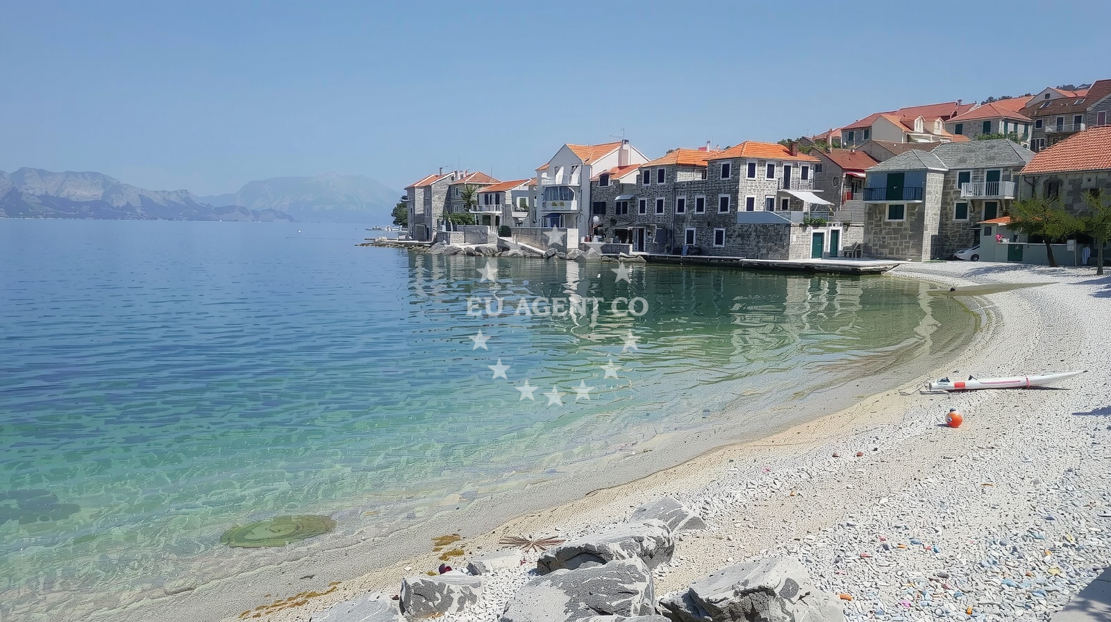 Additional view of Postira harbor in Harbour in Postira on the island Brač, Central Dalmatia, Croatia photo 17