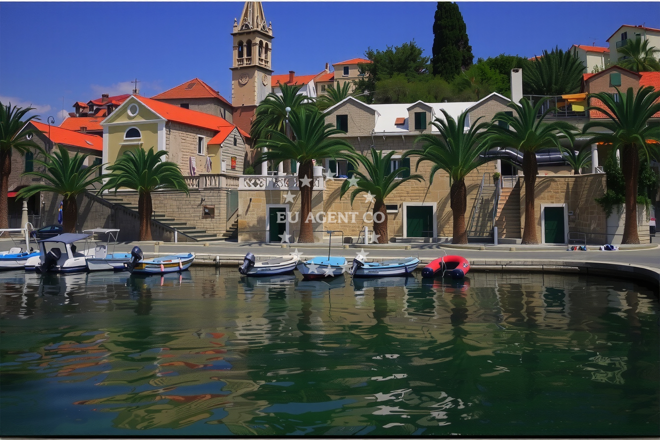 Additional view of Splitska harbor in Harbour in Splitska on the island Brač, Central Dalmatia, Croatia photo 12