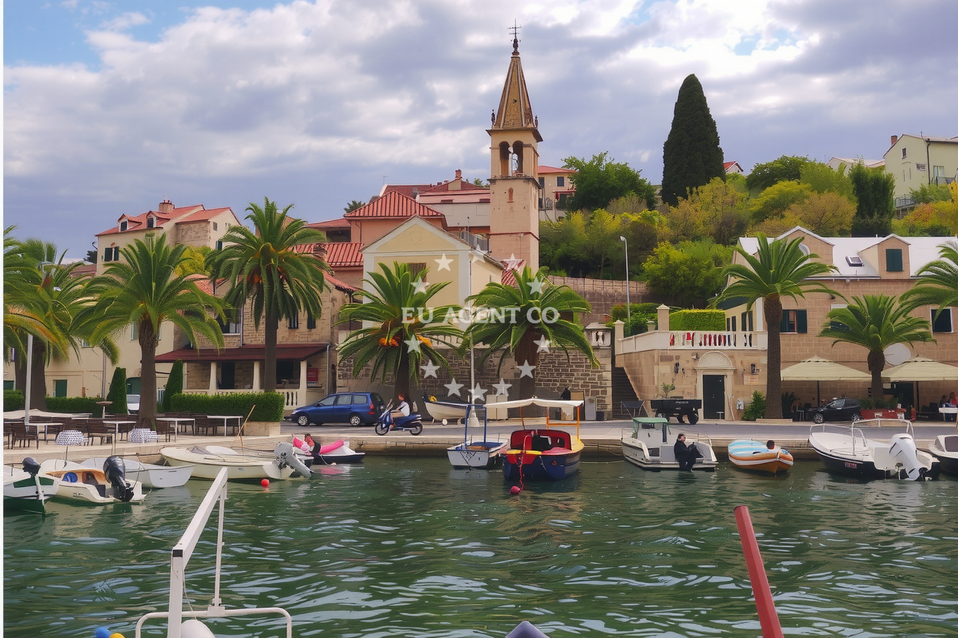Additional view of Splitska harbor in Harbour in Splitska on the island Brač, Central Dalmatia, Croatia photo 16