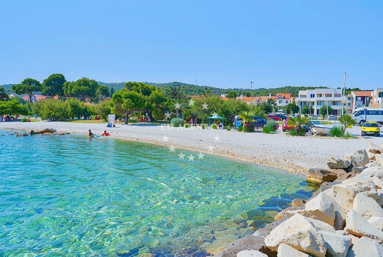 Additional view of Supetar harbor in Harbour in Supetar on the island Brač, Central Dalmatia, Croatia photo 14