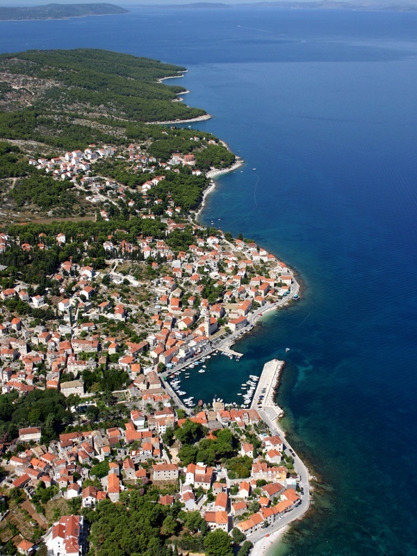 Traditional fishing boats in Sutivan Harbour, Brač Island