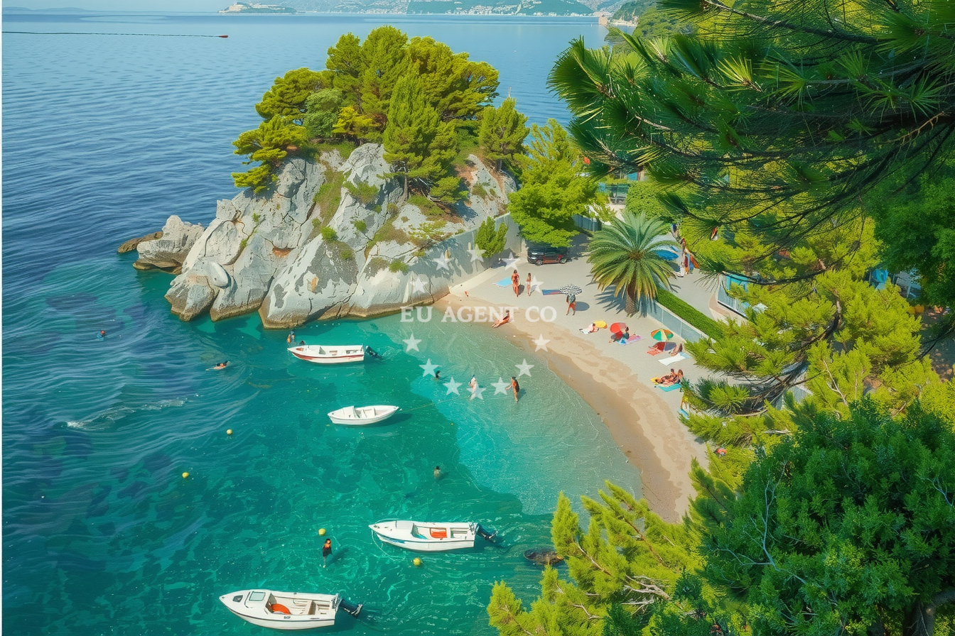 Additional view of Brela harbor in Harbour in Brela, Central Dalmatia, Croatia photo 10