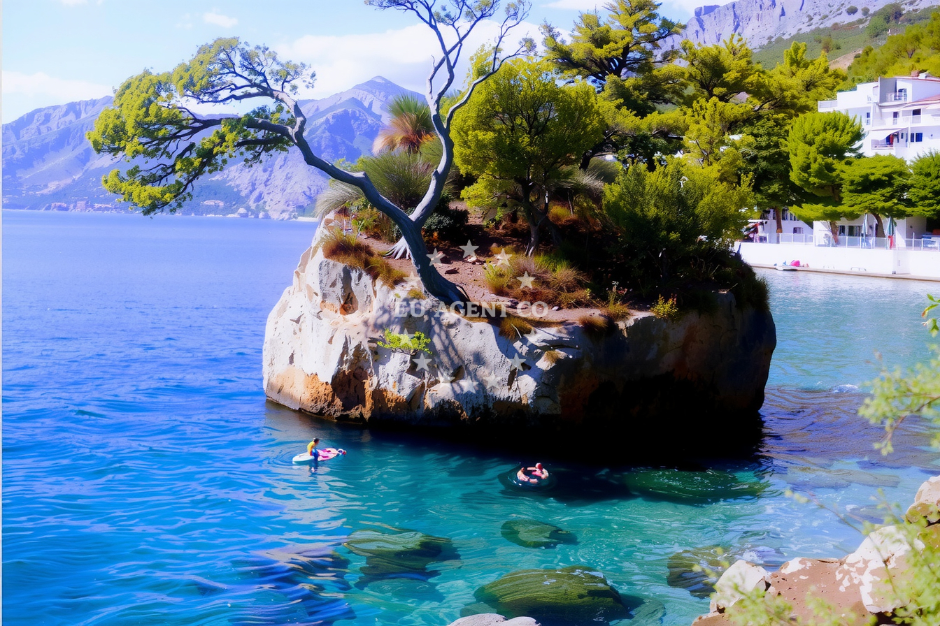 Additional view of Brela harbor in Harbour in Brela, Central Dalmatia, Croatia photo 13