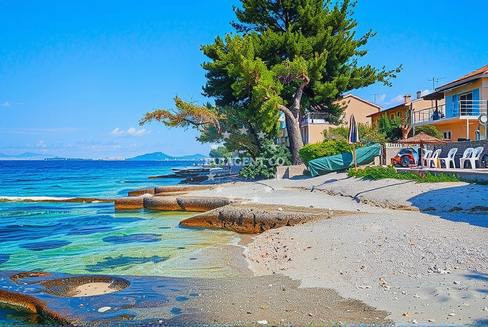 Facilities and surroundings at Arbanija harbor in Harbour in Okrug Gornji on the island Čiovo, Central Dalmatia, Croatia photo 2
