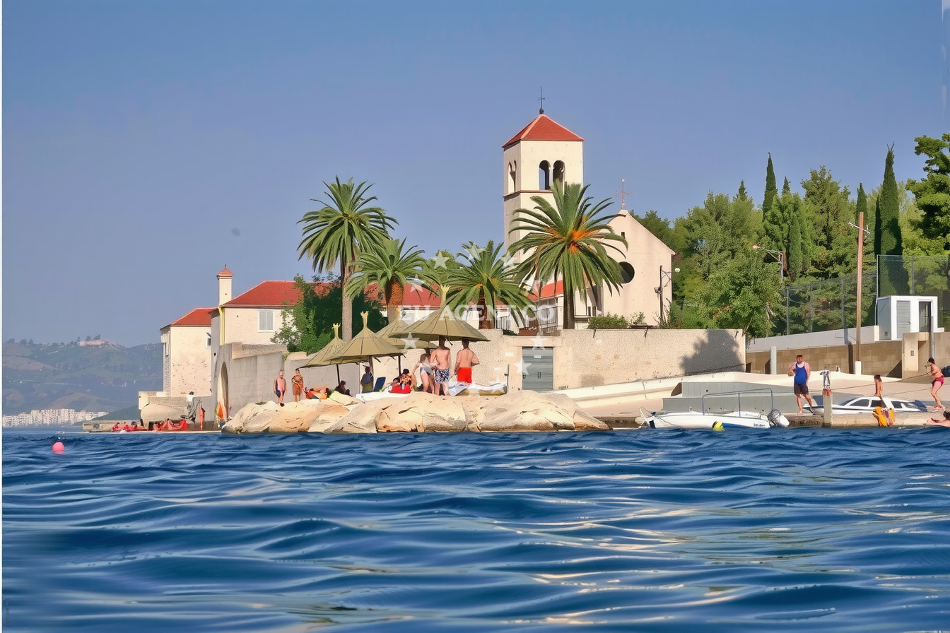 Additional view of Arbanija harbor in Harbour in Okrug Gornji on the island Čiovo, Central Dalmatia, Croatia photo 10