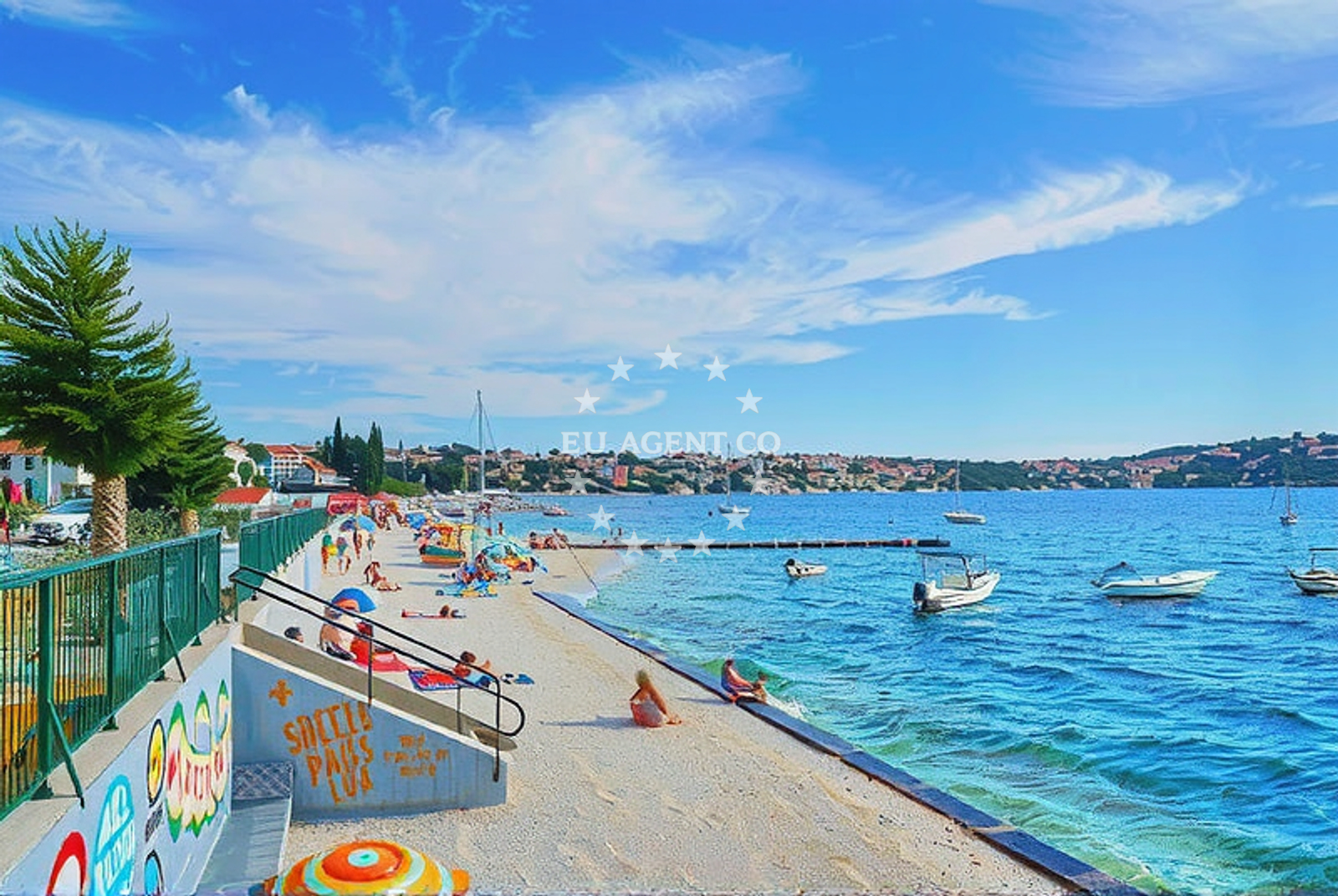 Additional view of Toče harbor in Harbour in Okrug Gornji on the island Čiovo, Central Dalmatia, Croatia photo 5