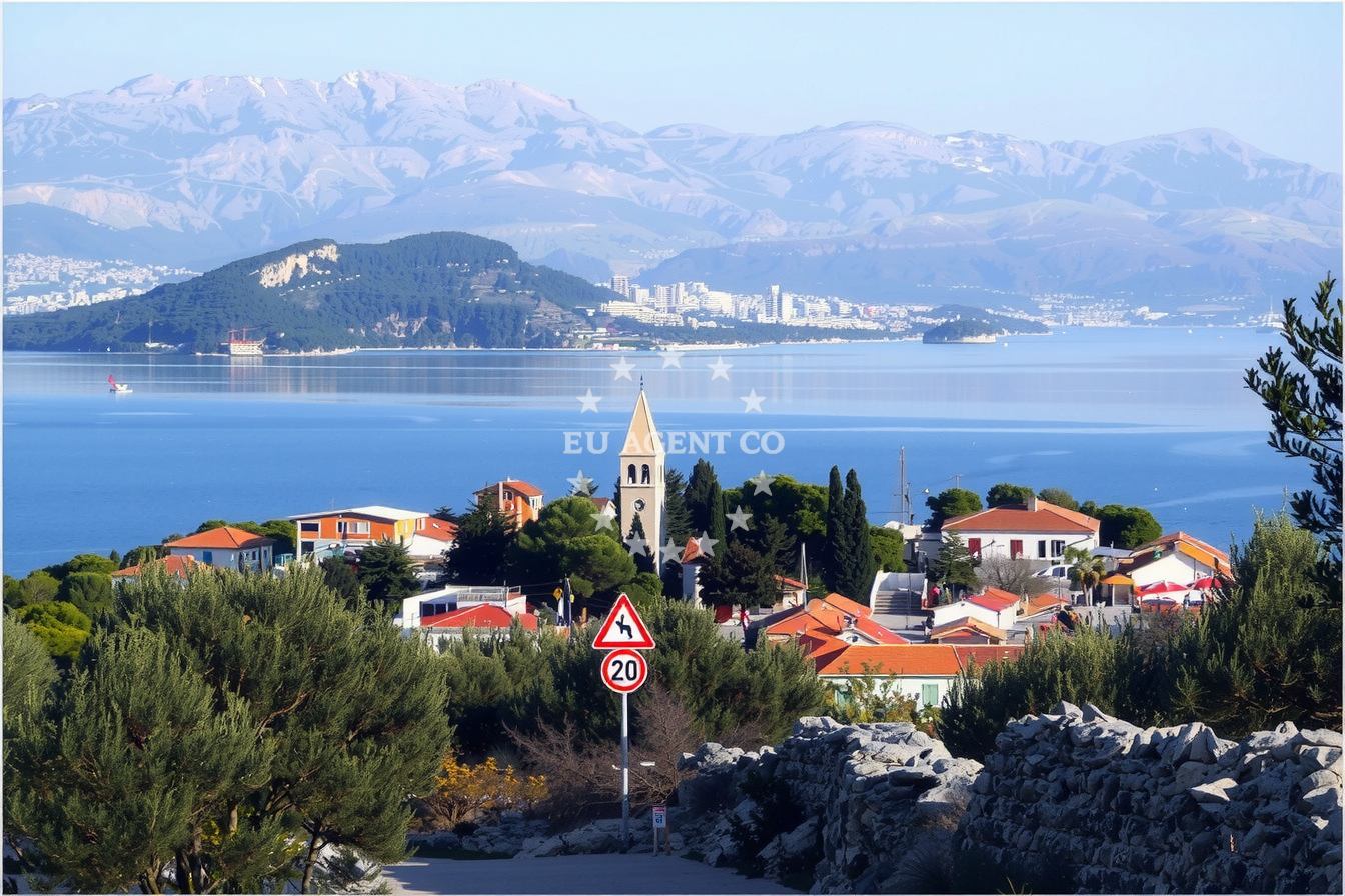 Additional view of Slatine harbor in Harbour in Slatine on the island Čiovo, Central Dalmatia, Croatia photo 8