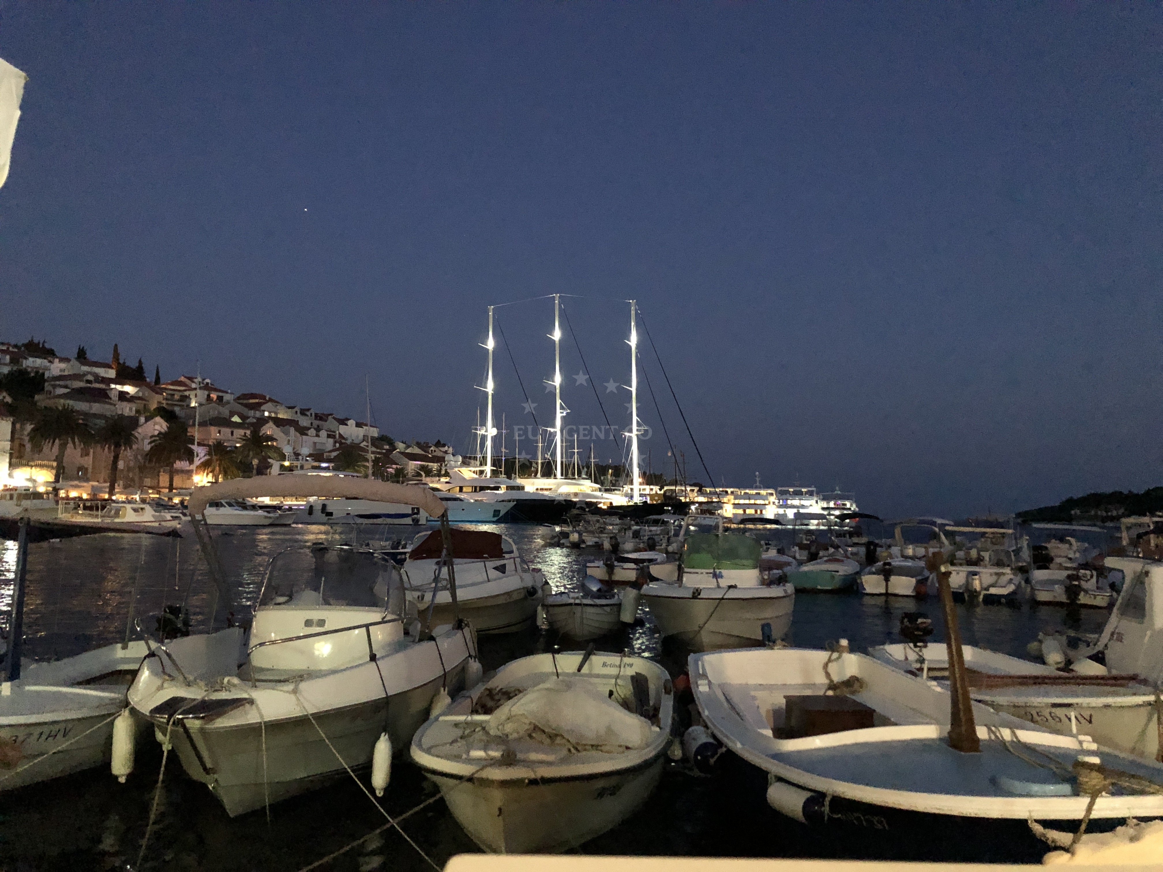 Additional view of Hvar harbor in Harbour in Hvar on the island Hvar, Central Dalmatia, Croatia photo 22
