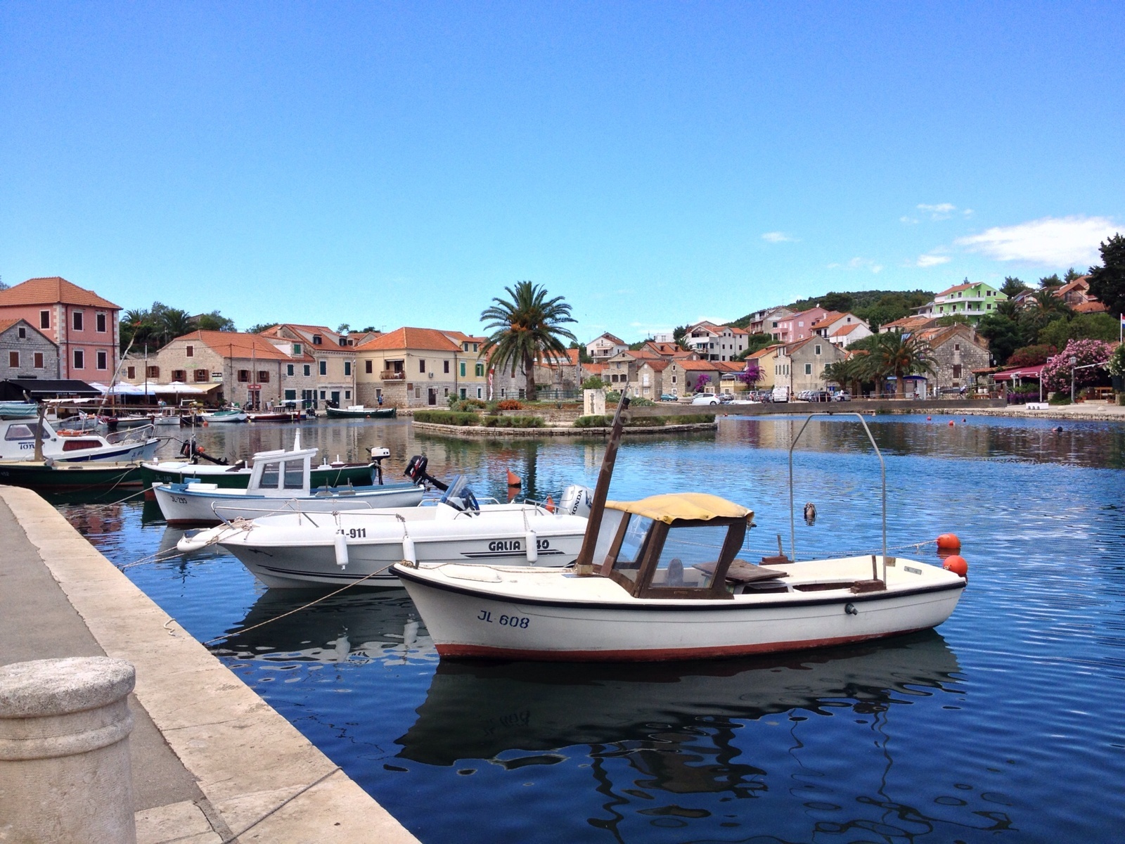 Vrboska Harbour with nearby anchorages