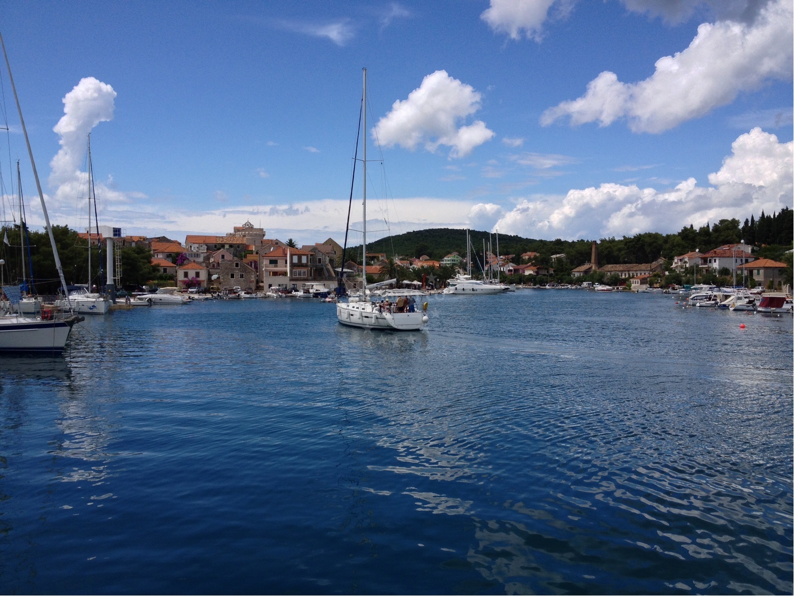Additional view of Vrboska harbor in Harbour in Vrboska on the island Hvar, Central Dalmatia, Croatia photo 6