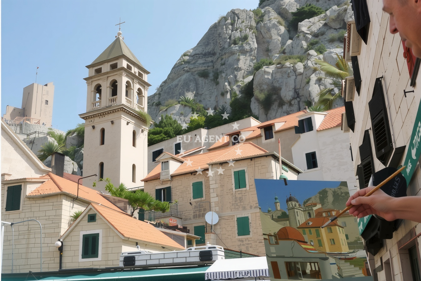 Additional view of Krilo harbor in Harbour in Jesenice, Central Dalmatia, Croatia photo 11