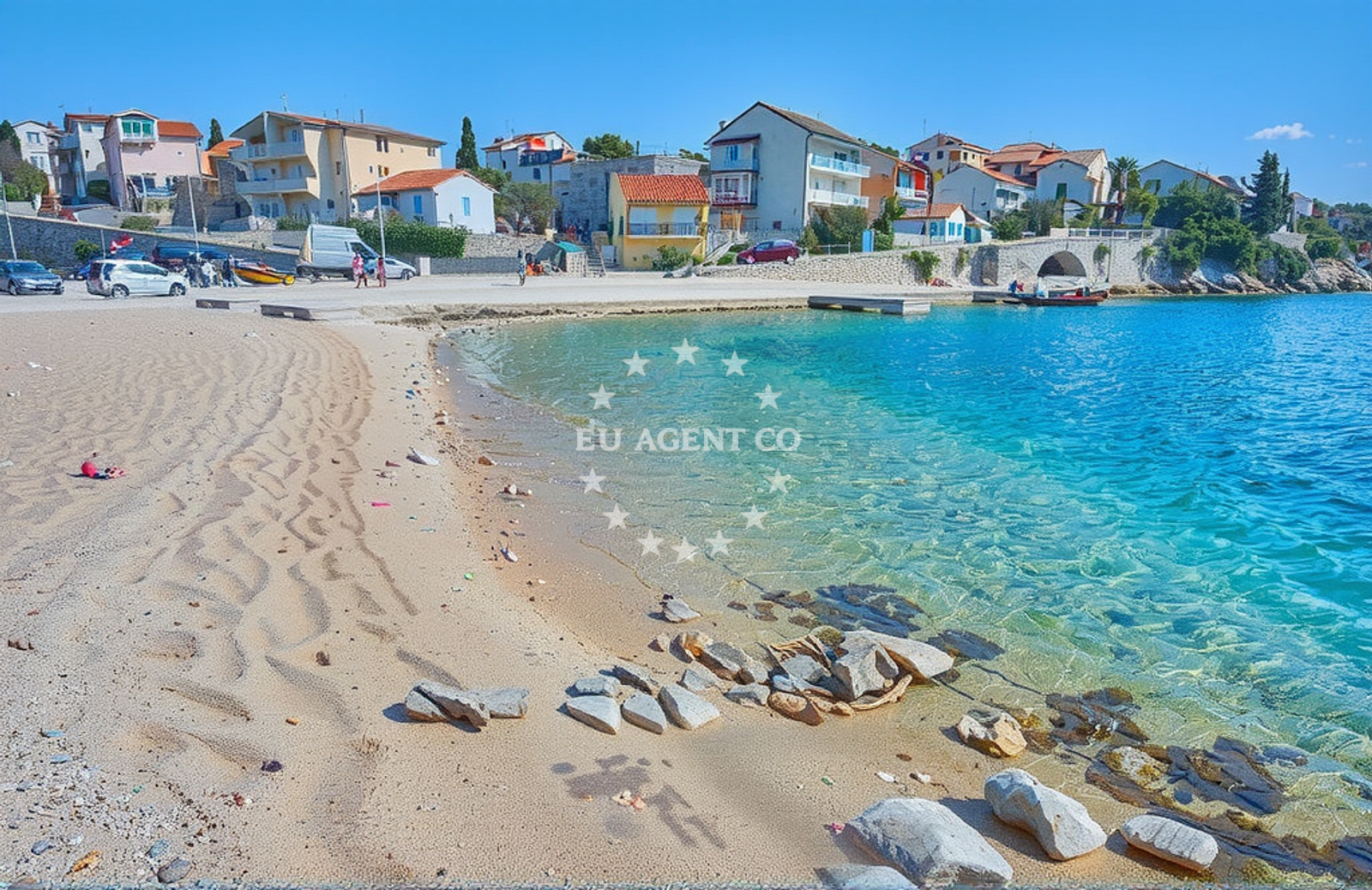 Additional view of Krapanj harbor in Harbour in Krapanj on the island Krapanj, Central Dalmatia, Croatia photo 8