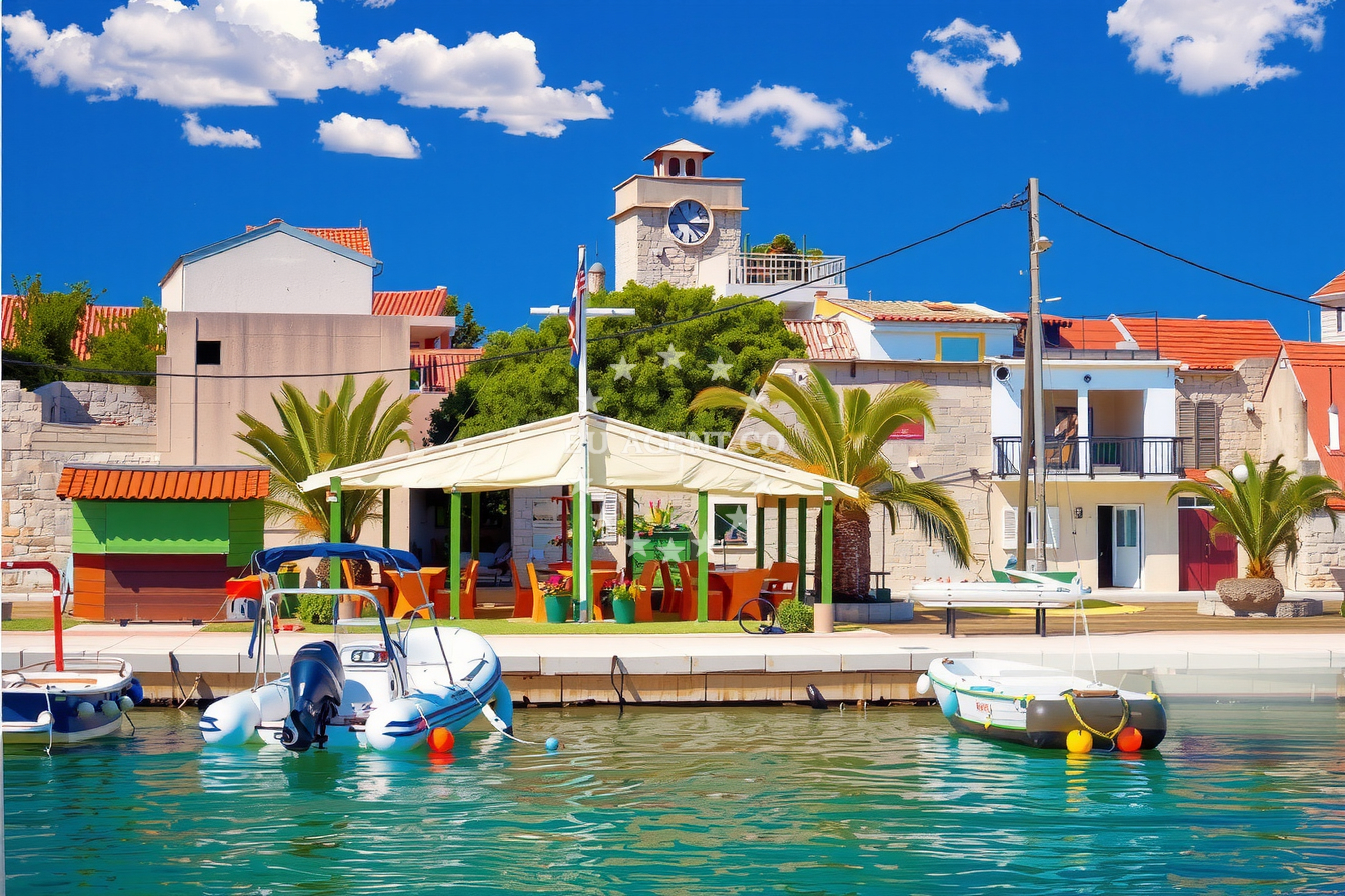 Additional view of Krapanj harbor in Harbour in Krapanj on the island Krapanj, Central Dalmatia, Croatia photo 9