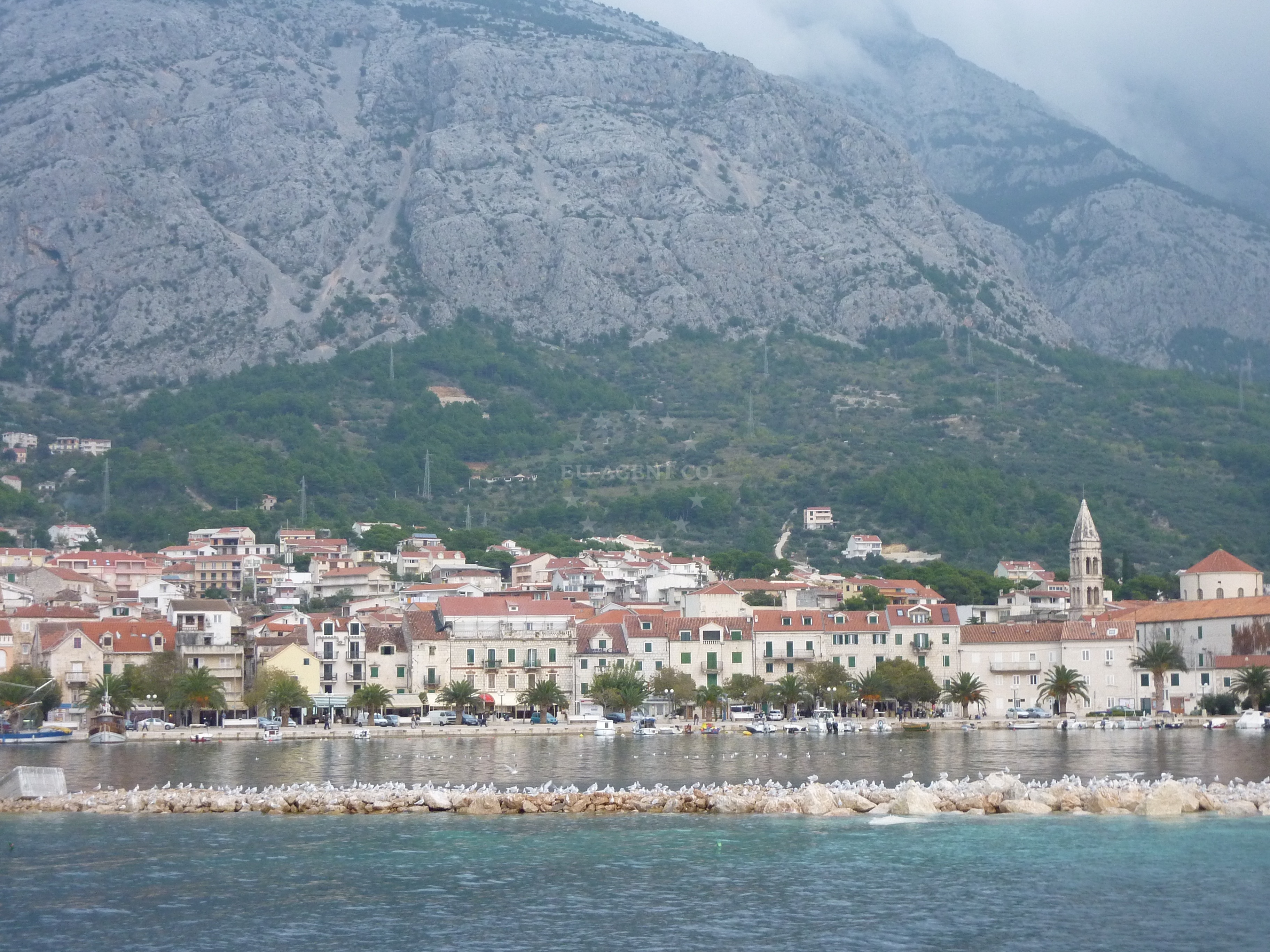 View of the Sv. Petar peninsula and Osejava Point from the harbor