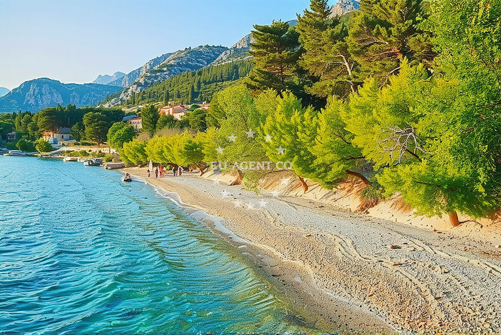 Additional view of Omiš harbor in Harbour in Omiš, Central Dalmatia, Croatia photo 5