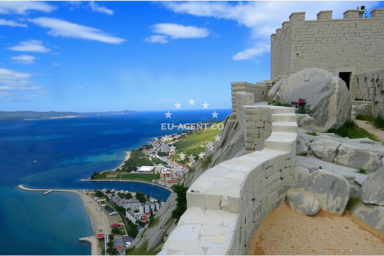 Additional view of Omiš harbor in Harbour in Omiš, Central Dalmatia, Croatia photo 9
