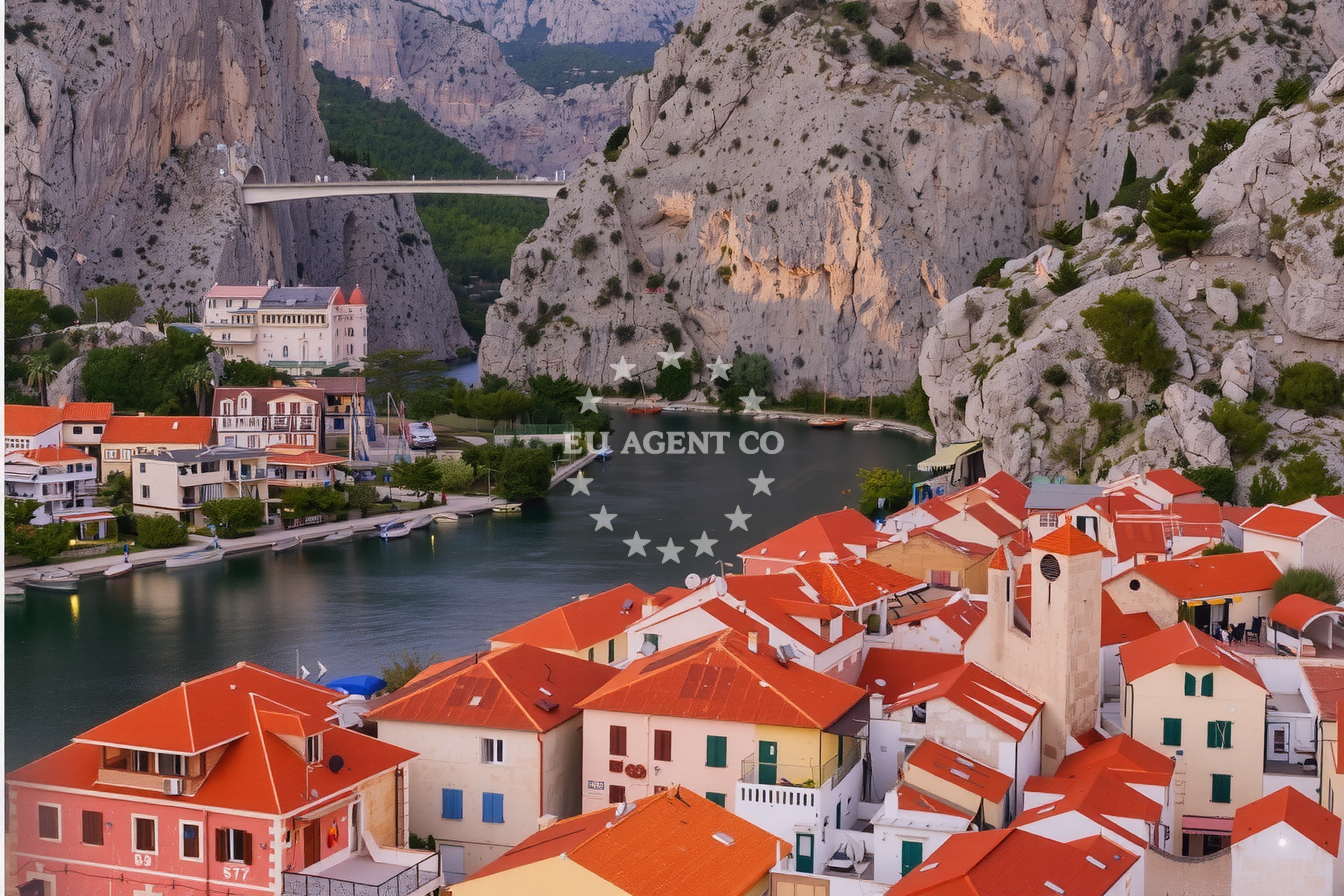 Additional view of Omiš harbor in Harbour in Omiš, Central Dalmatia, Croatia photo 15