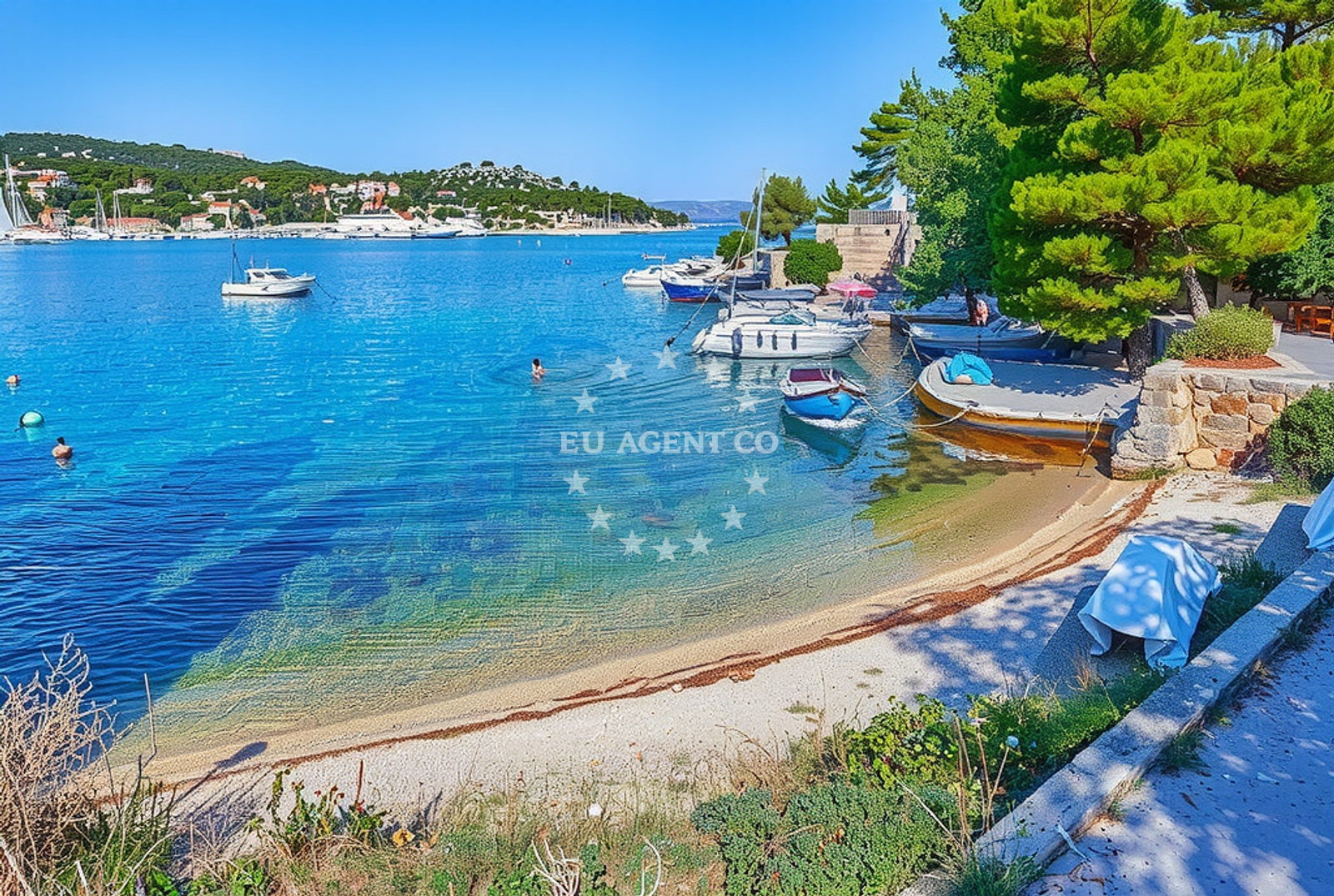 Additional view of Rogač harbor in Harbour in Rogač on the island Šolta, Central Dalmatia, Croatia photo 11