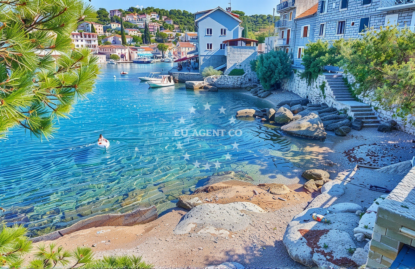 Additional view of Stomorska harbor in Harbour in Stomorska on the island Šolta, Central Dalmatia, Croatia photo 23