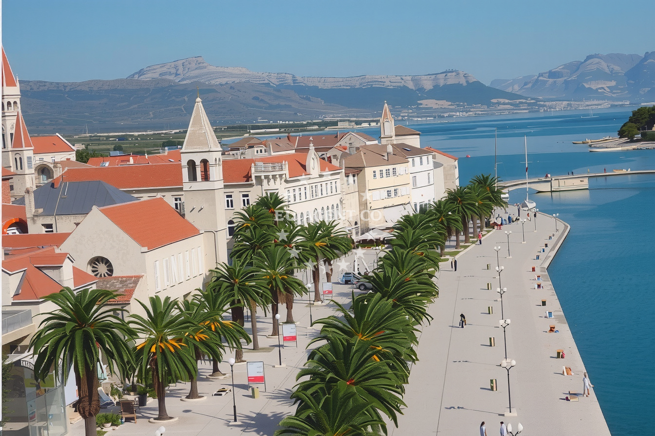 Additional view of Vranjica harbor in Harbour in Trogir, Central Dalmatia, Croatia photo 8